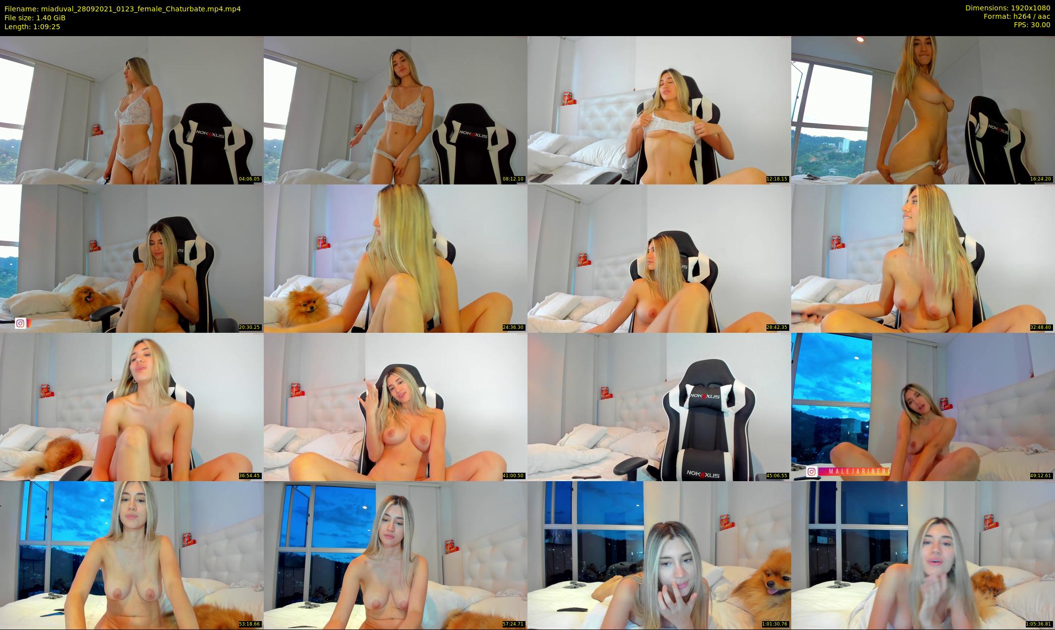 miaduval — 70 minute Chaturbate female cam show recording, 1080p, Sep 28, 2021