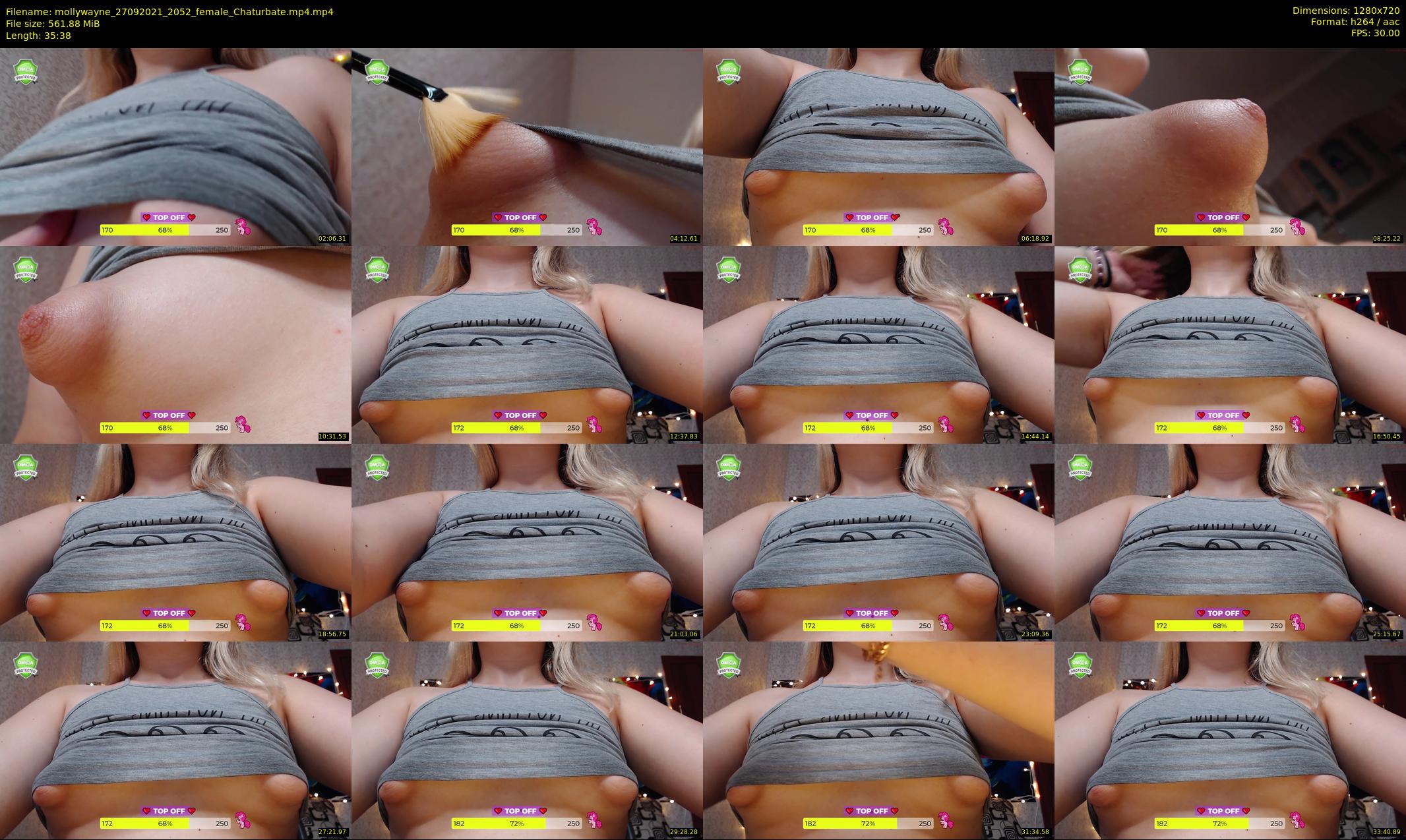 mollywayne — 36 minute Chaturbate female cam show recording, 720p, Sep 27, 2021