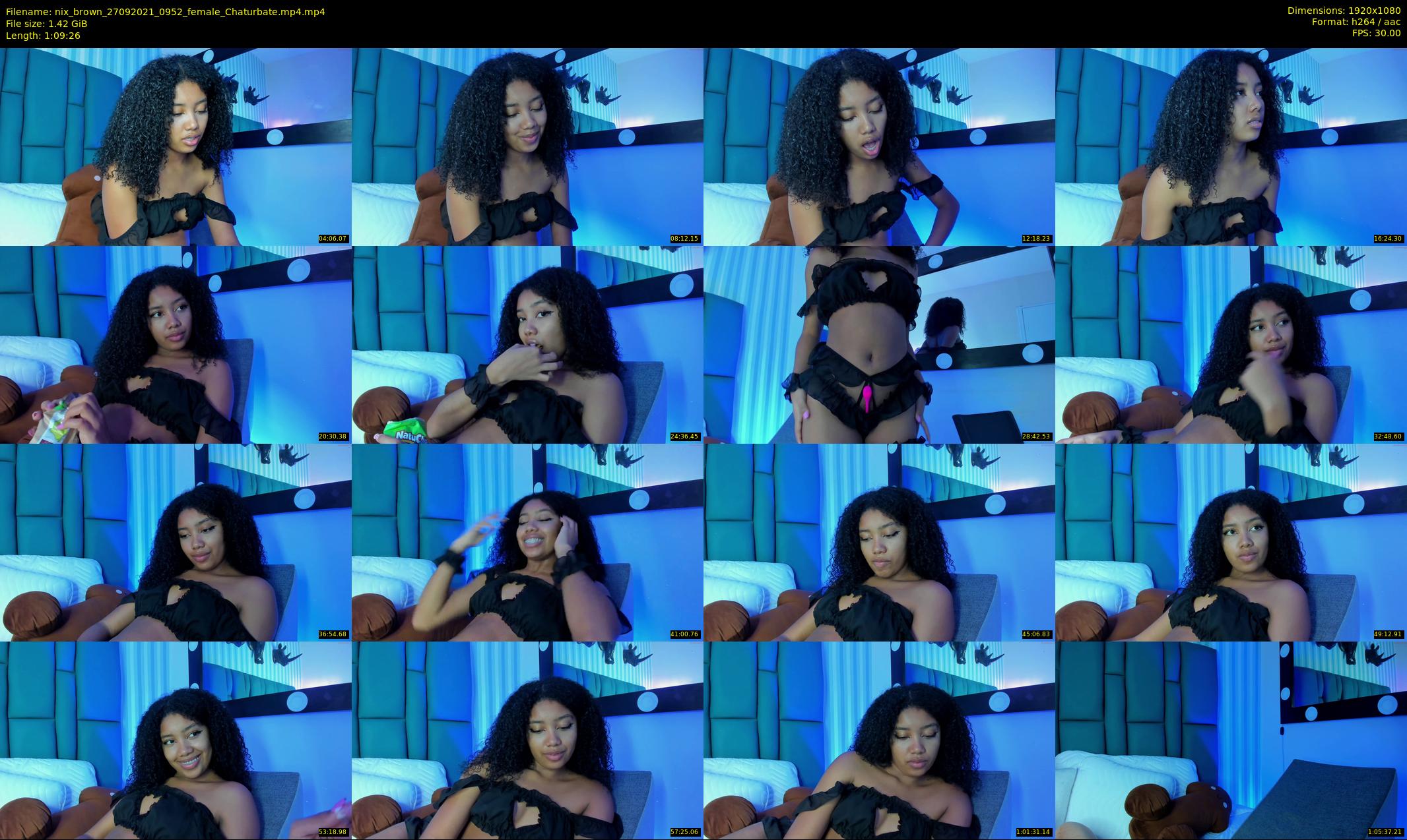nix_brown — 70 minute Chaturbate female cam show recording, 1080p, Sep 27, 2021