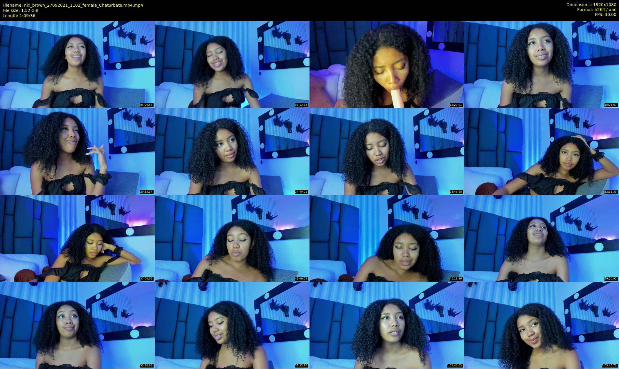nix_brown — 70 minute Chaturbate female cam show recording, 1080p, Sep 27, 2021