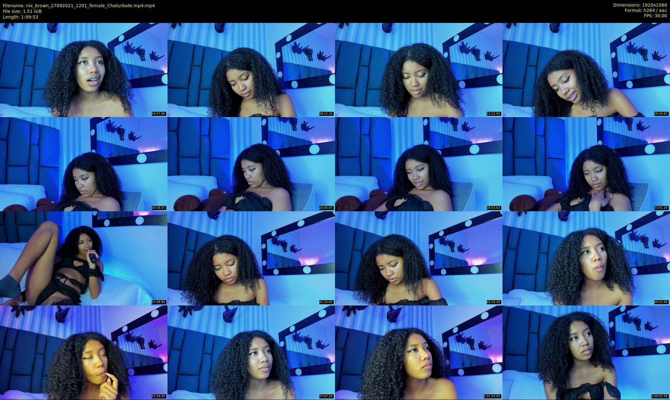 nix_brown — 70 minute Chaturbate female cam show recording, 1080p, Sep 27, 2021