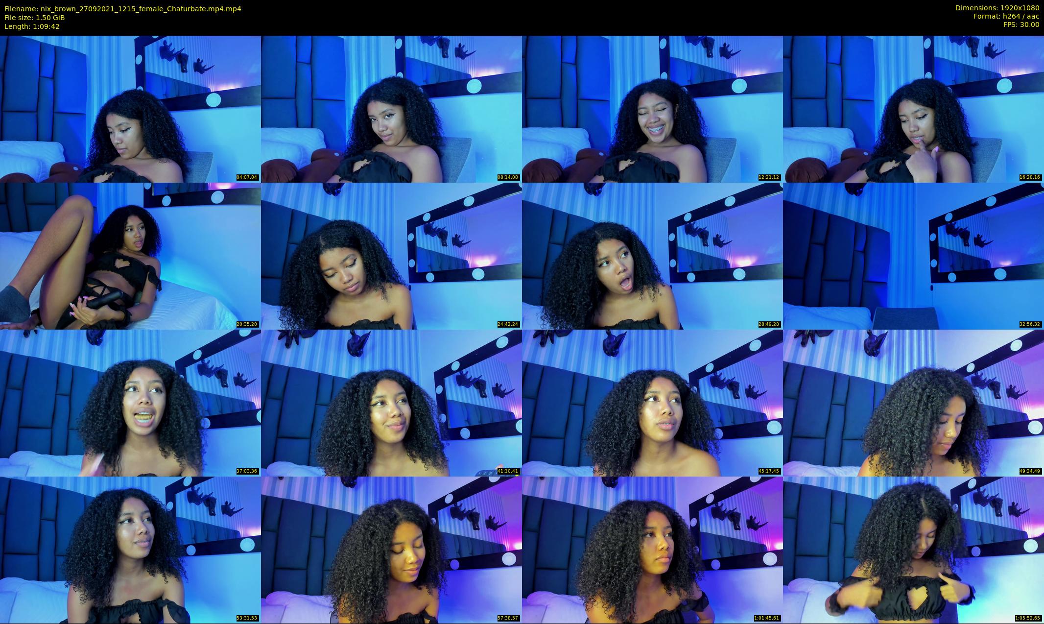 nix_brown — 70 minute Chaturbate female cam show recording, 1080p, Sep 27, 2021