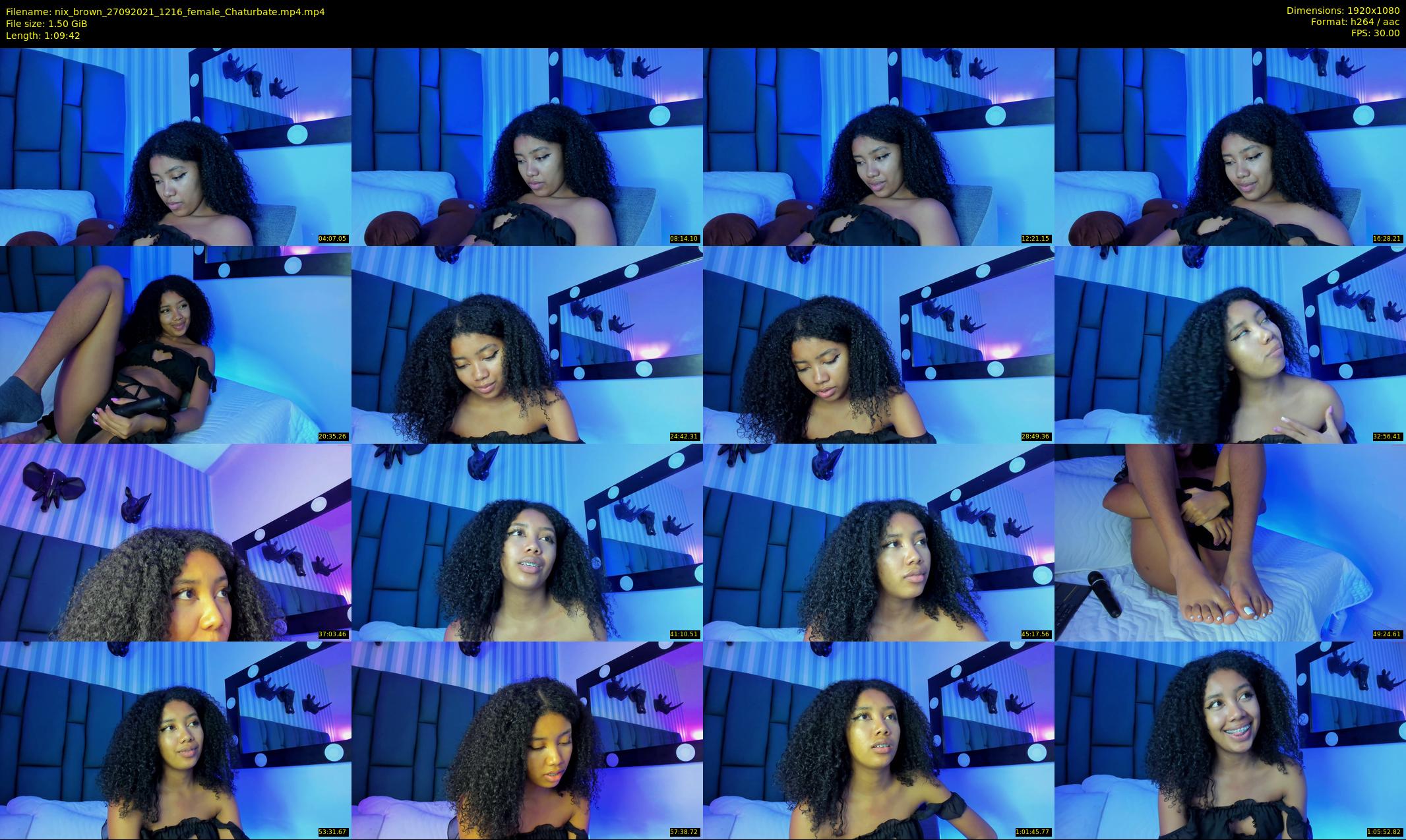 nix_brown — 70 minute Chaturbate female cam show recording, 1080p, Sep 27, 2021