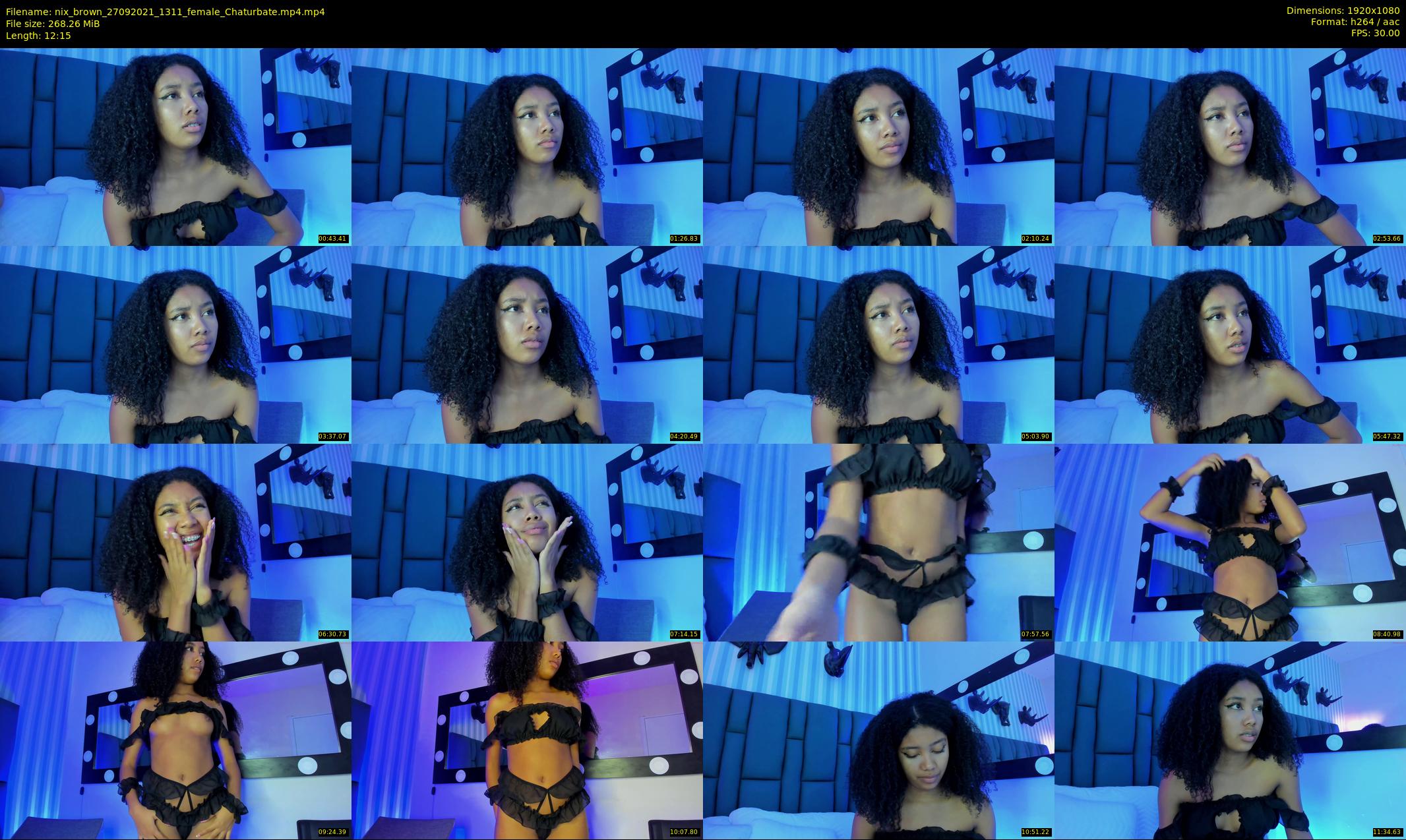 nix_brown — 13 minute Chaturbate female cam show recording, 1080p, Sep 27, 2021
