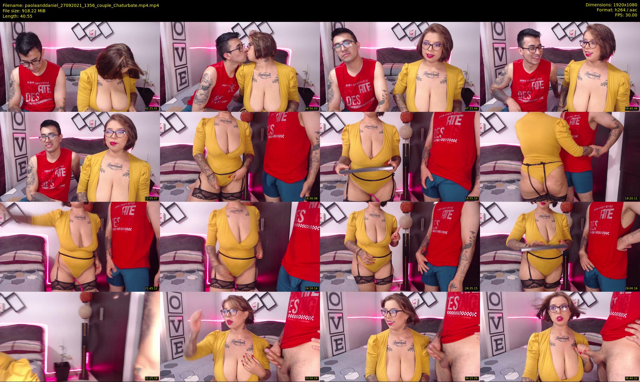 paolaanddaniel — 41 minute Chaturbate couple cam show recording, 1080p, Sep 27, 2021