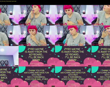 pyrowayne — 22 minute Chaturbate female cam show recording, 1080p, Sep 28, 2021