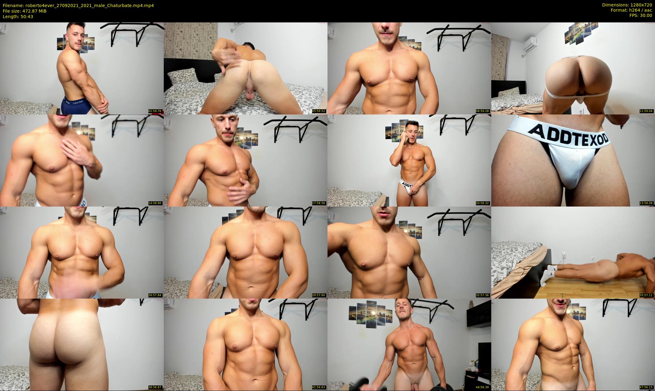 roberto4ever — 51 minute Chaturbate male cam show recording, 720p, Sep 27, 2021