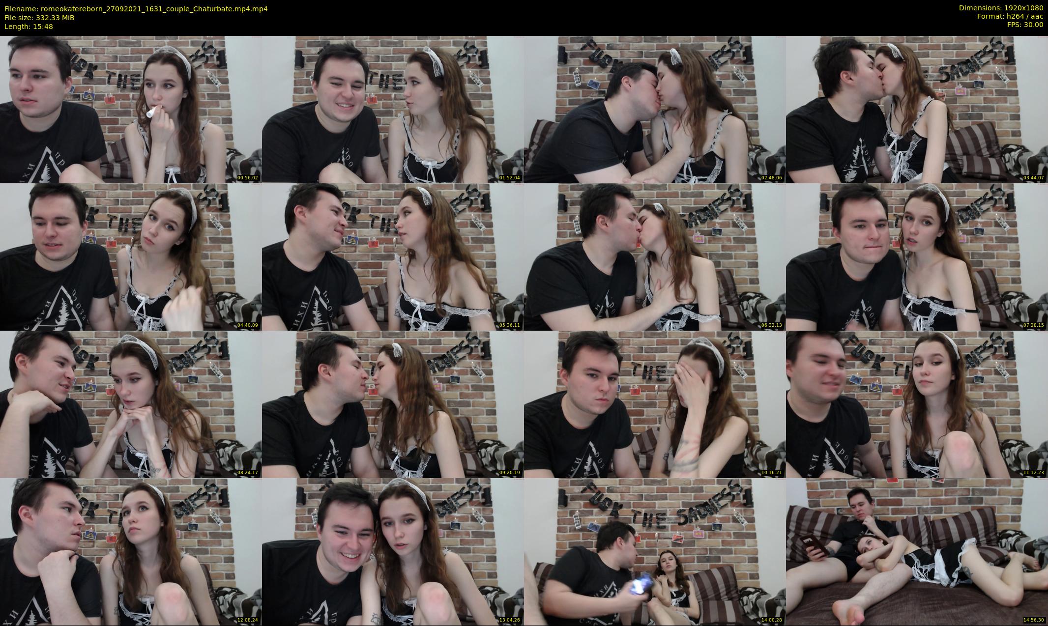 romeokatereborn — 16 minute Chaturbate couple cam show recording, 1080p, Sep 27, 2021