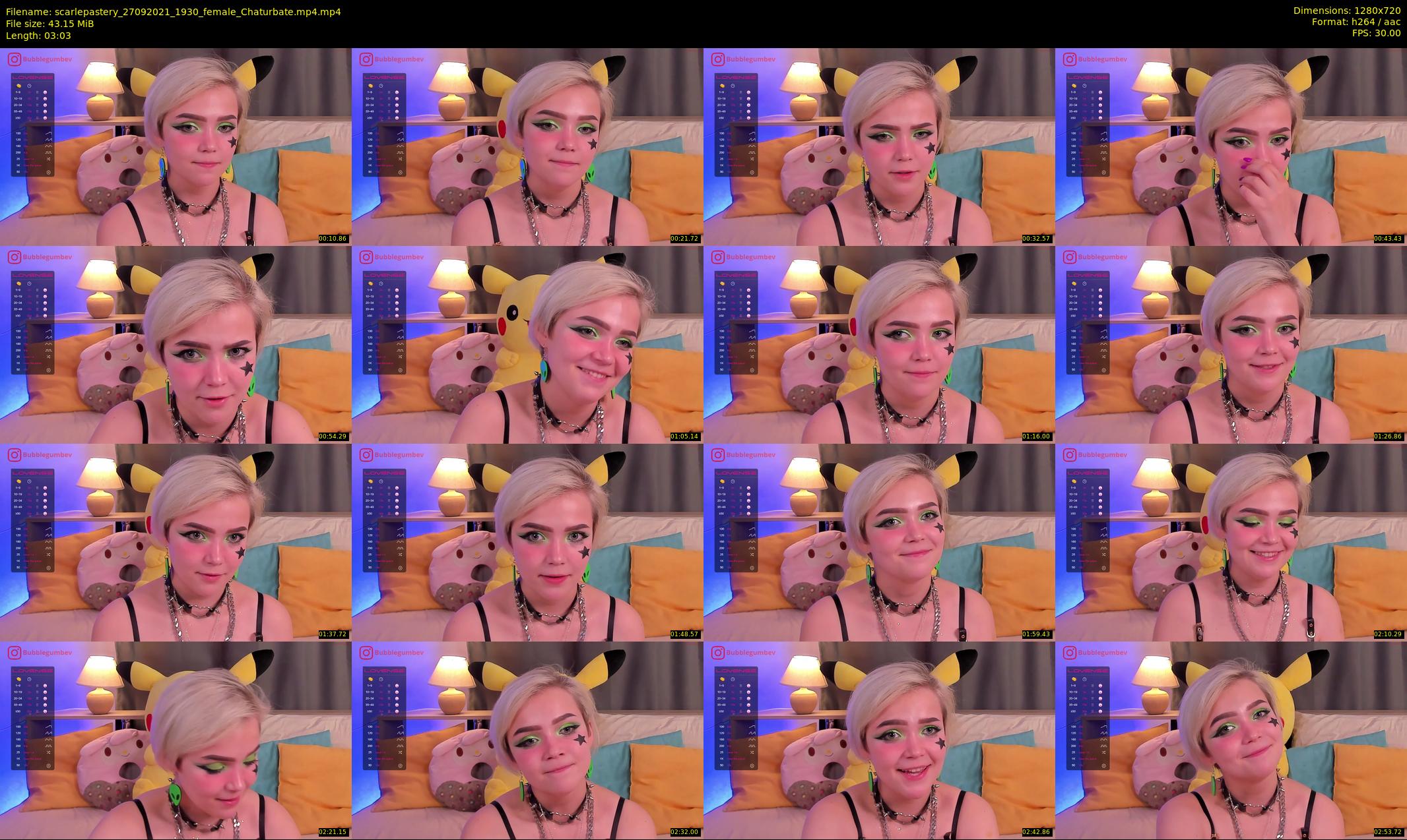 scarlepastery — 4 minute Chaturbate couple cam show recording, 720p, Sep 27, 2021