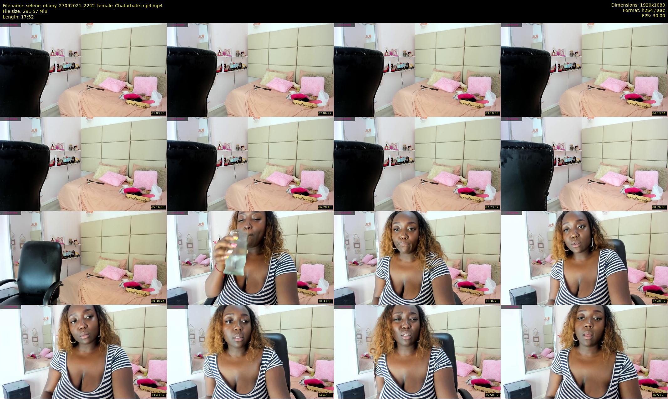 selene_ebony — 18 minute Chaturbate female cam show recording, 1080p, Sep 27, 2021