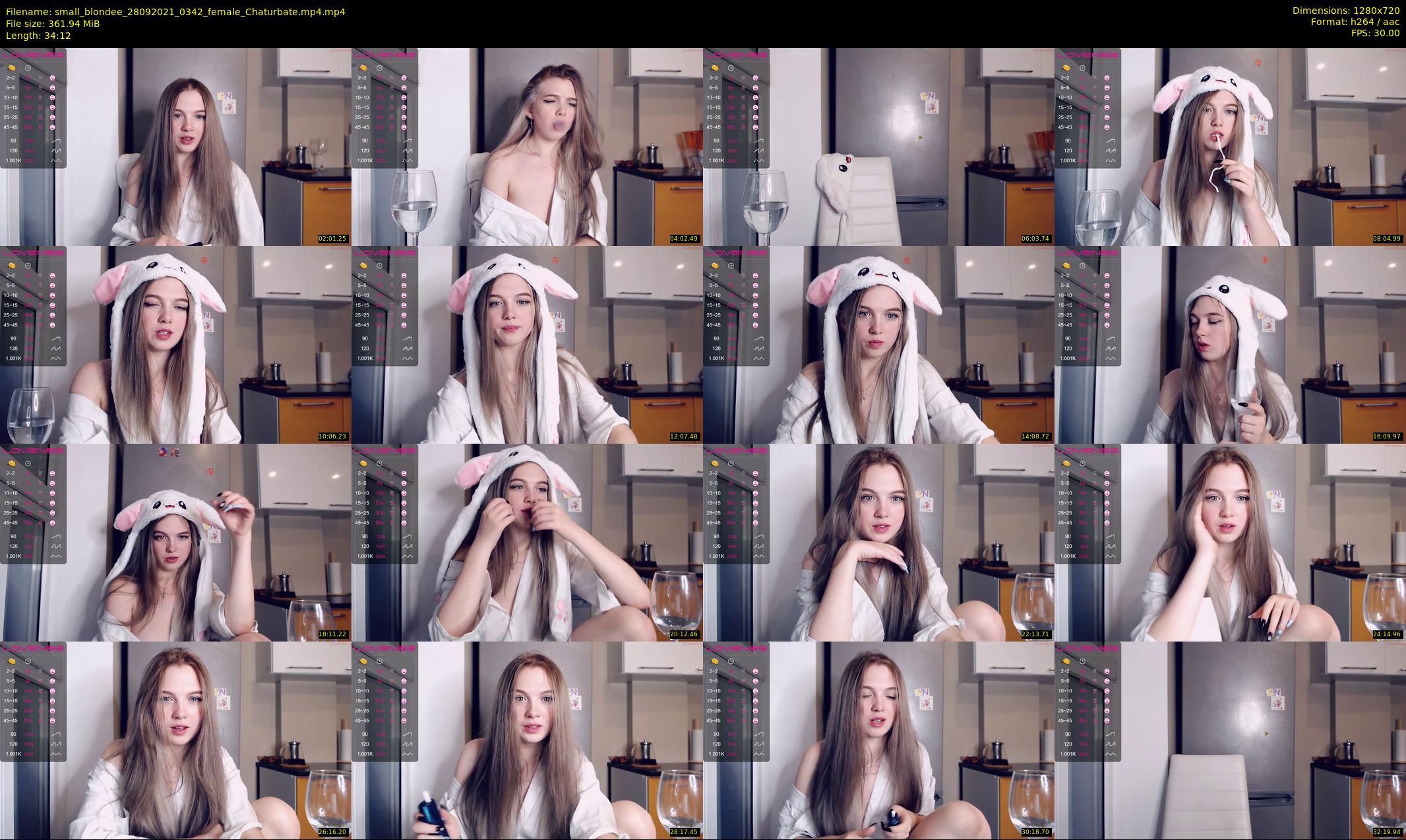 small_blondee — 35 minute Chaturbate female cam show recording, 720p, Sep 28, 2021
