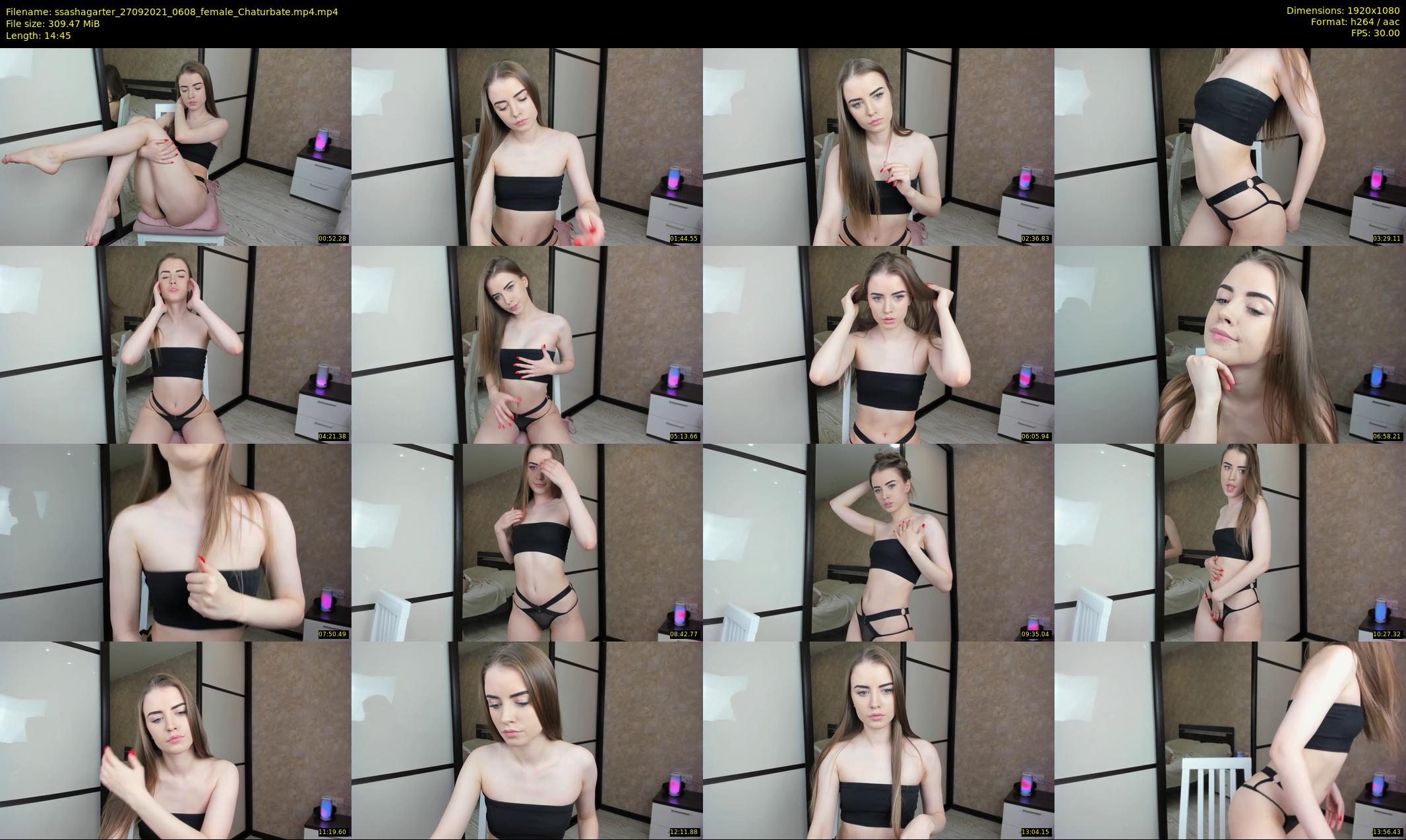 ssashagarter — 15 minute Chaturbate female cam show recording, 1080p, Sep 27, 2021