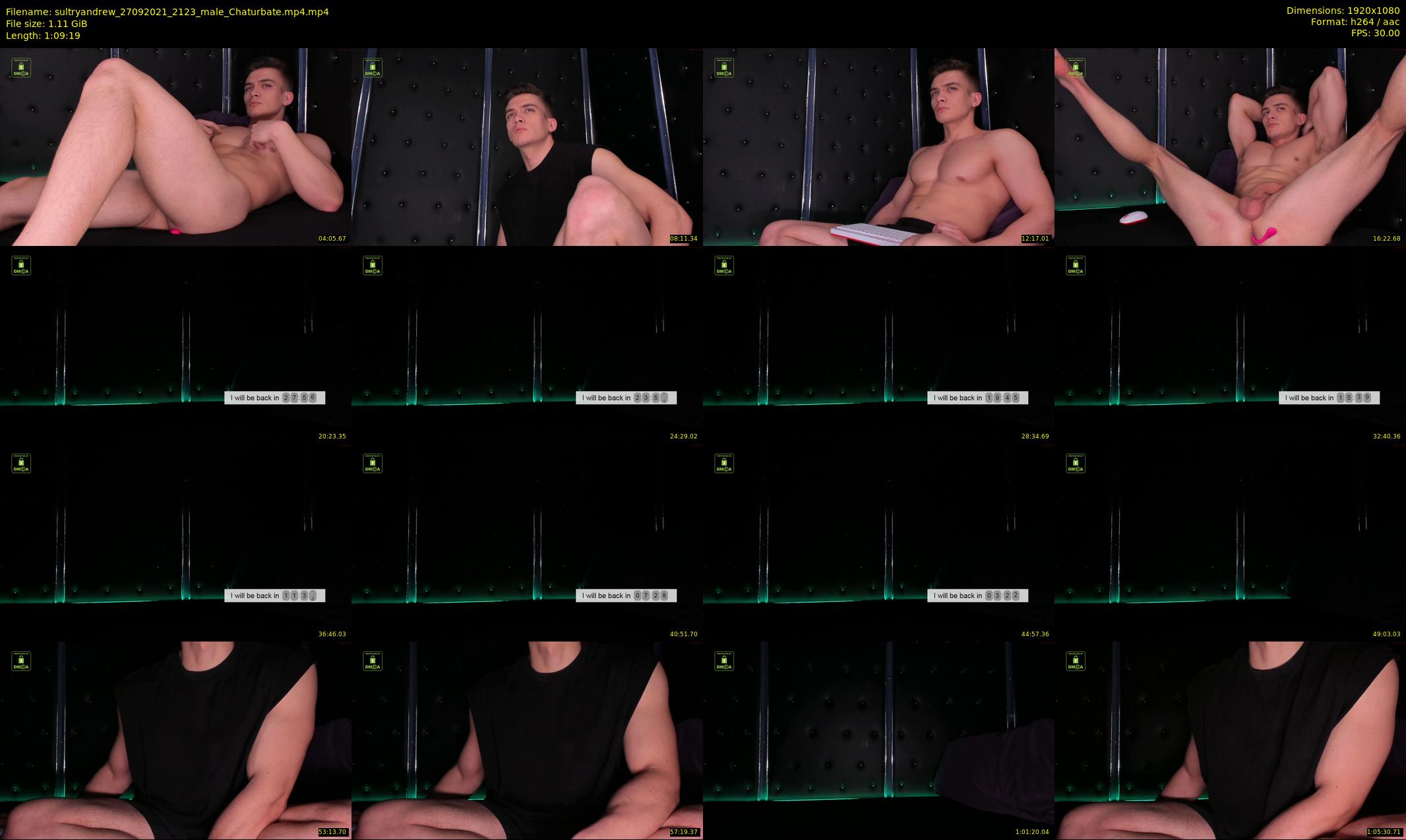 sultryandrew — 70 minute Chaturbate male cam show recording, 1080p, Sep 27, 2021