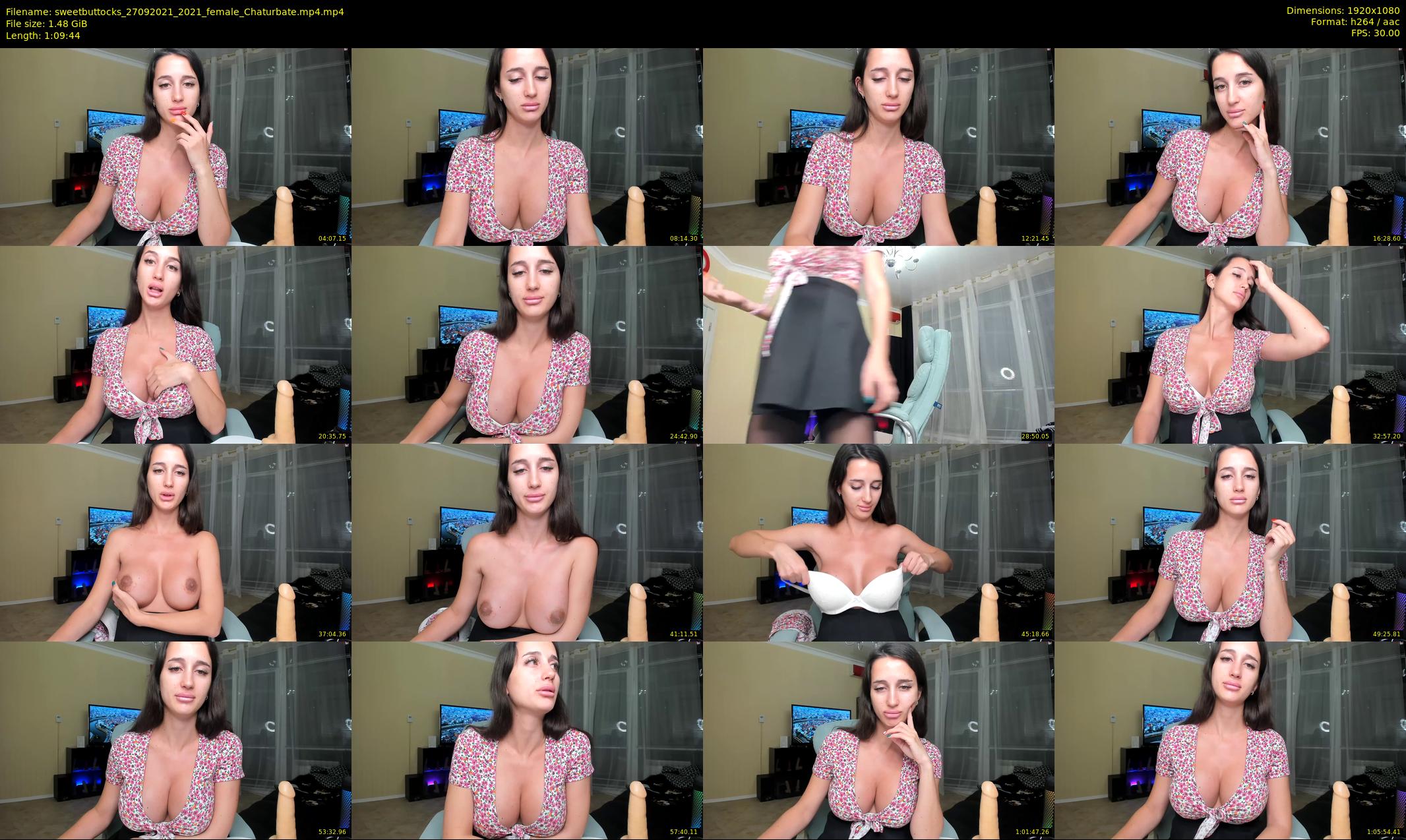 sweetbuttocks — 70 minute Chaturbate female cam show recording, 1080p, Sep 27, 2021