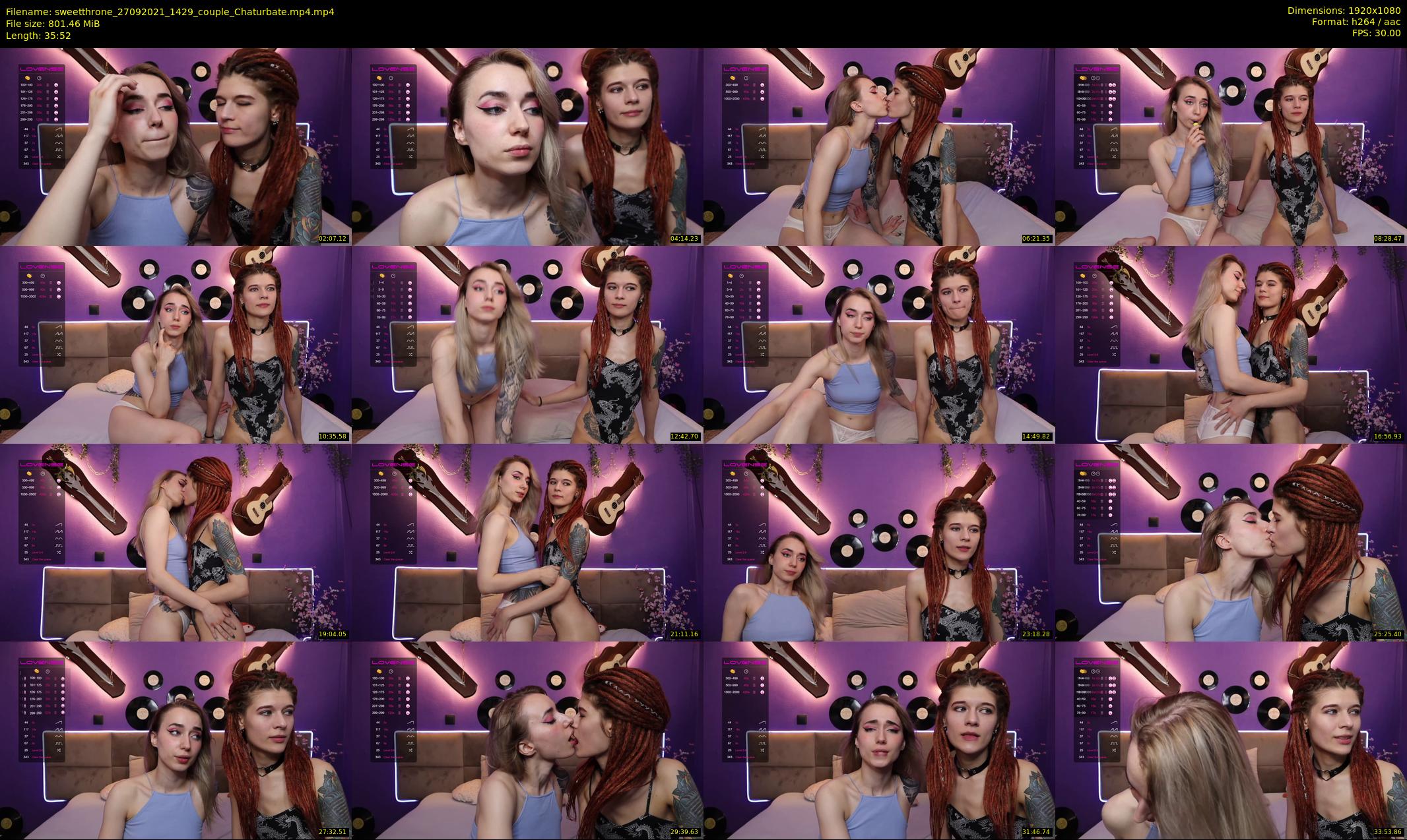 sweetthrone — 36 minute Chaturbate couple cam show recording, 1080p, Sep 27, 2021