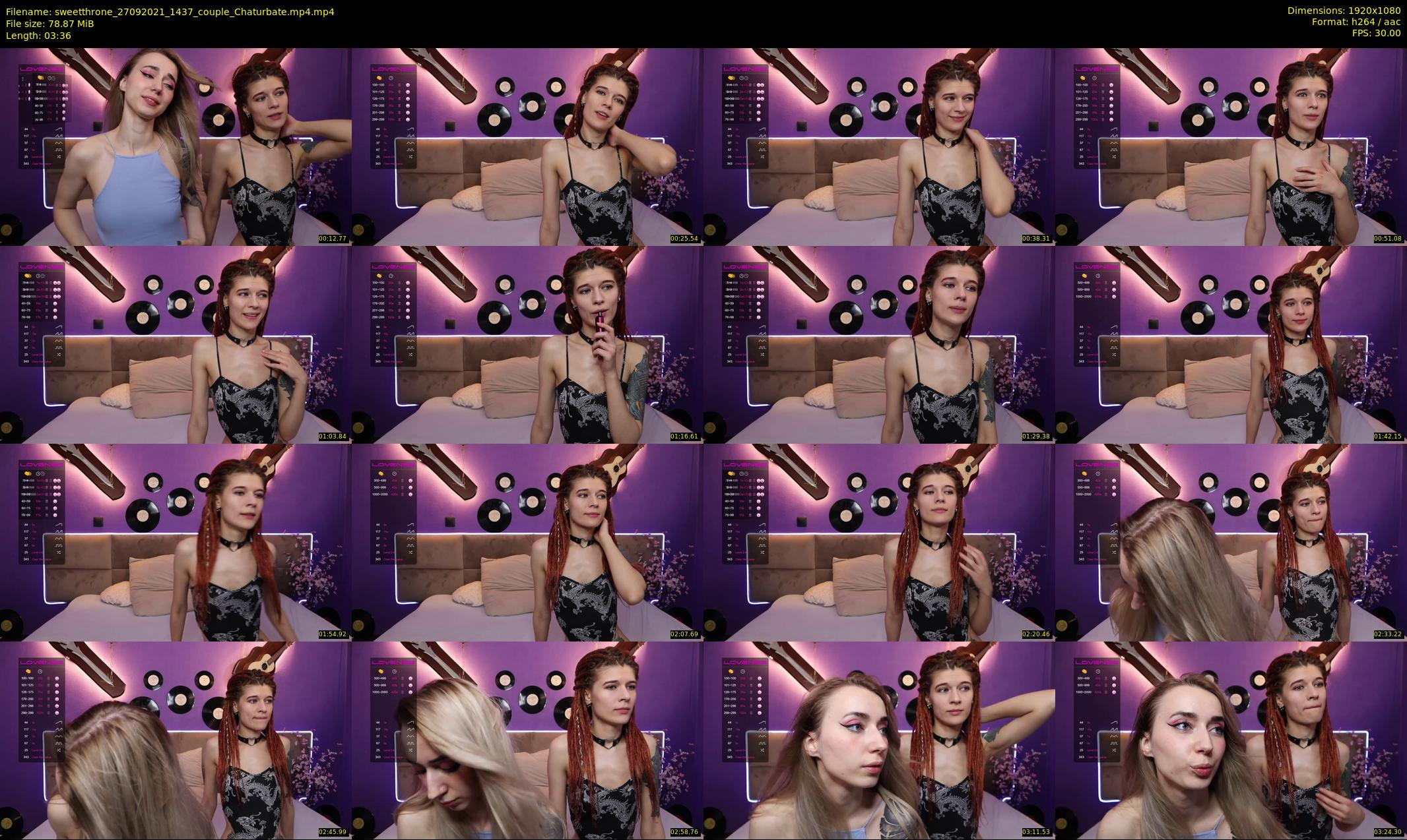 sweetthrone — 4 minute Chaturbate couple cam show recording, 1080p, Sep 27, 2021