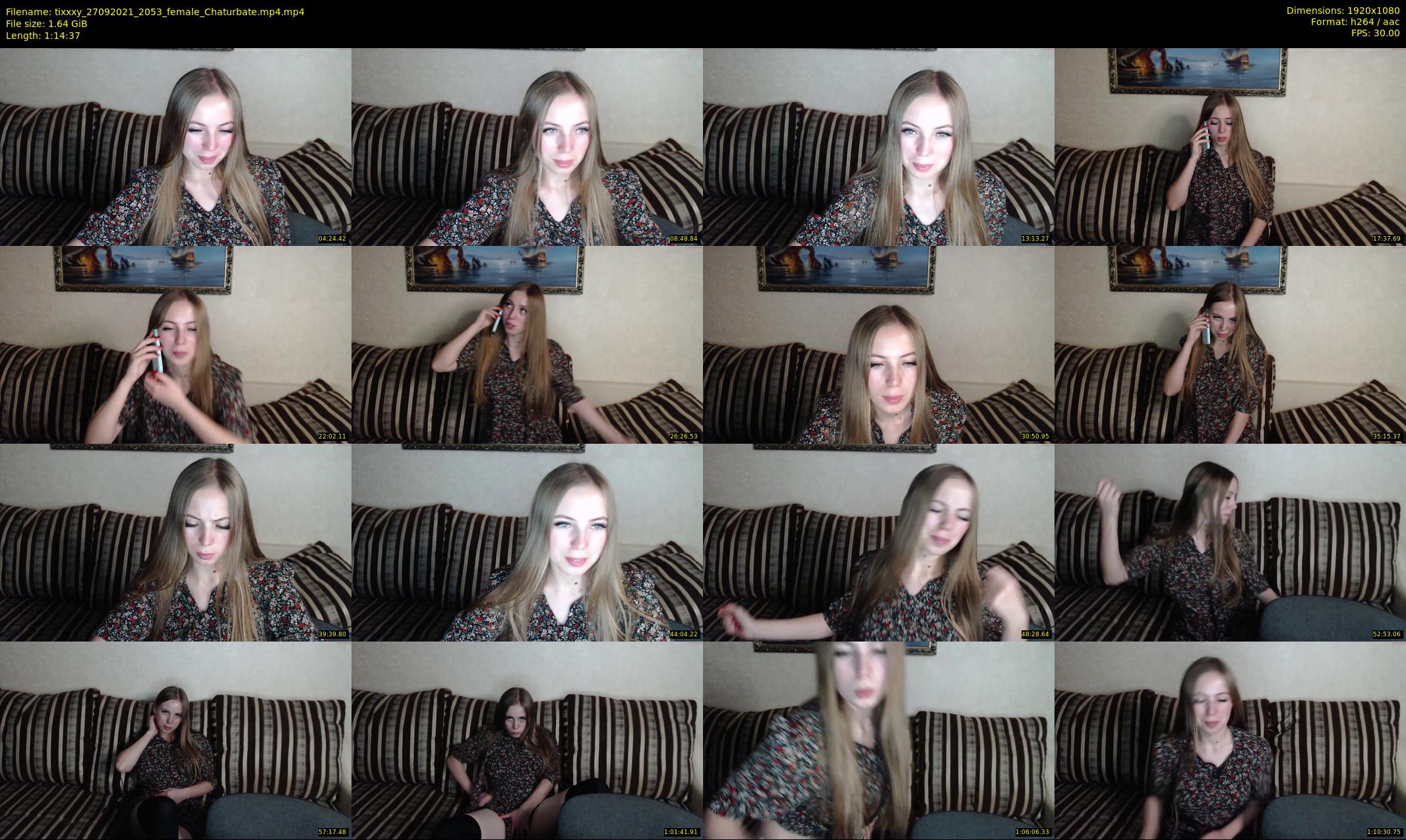 tixxxy — 75 minute Chaturbate female cam show recording, 1080p, Sep 27, 2021