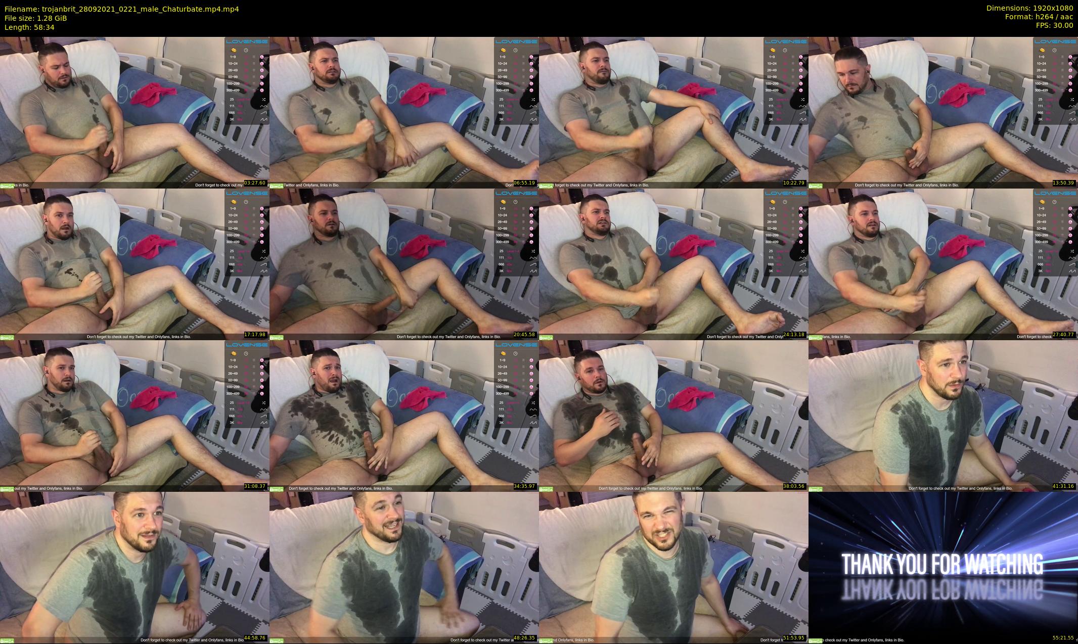 trojanbrit — 59 minute Chaturbate male cam show recording, 1080p, Sep 28, 2021