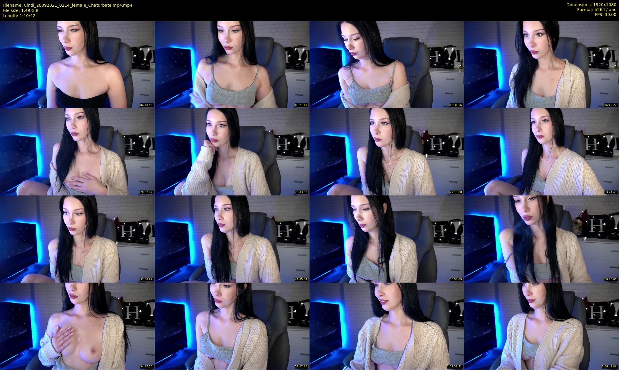 uindi — 71 minute Chaturbate female cam show recording, 1080p, Sep 28, 2021