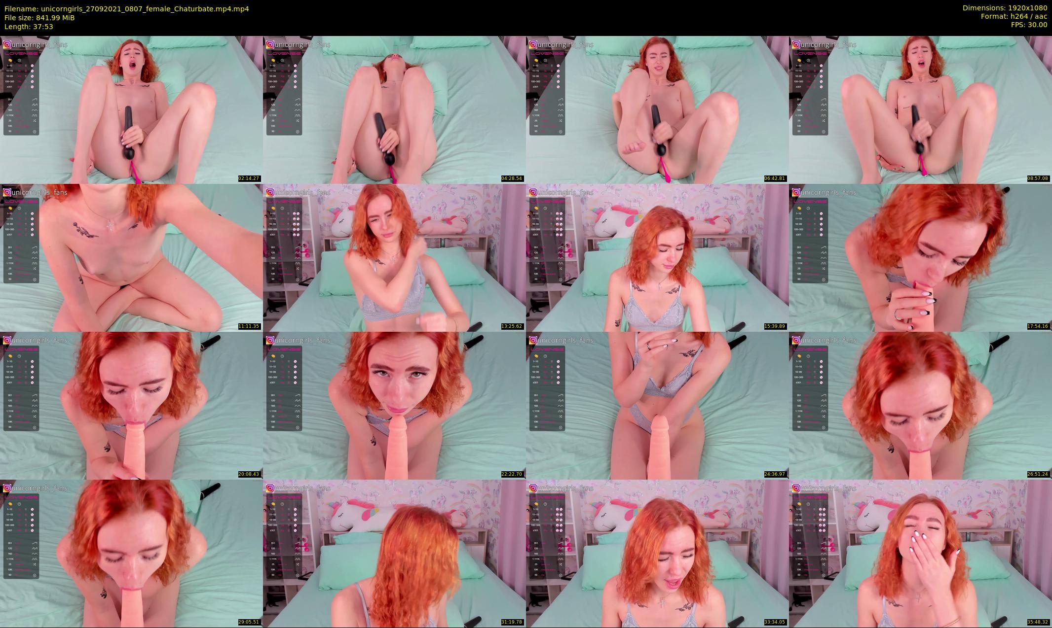 unicorngirls — 38 minute Chaturbate couple cam show recording, 1080p, Sep 27, 2021