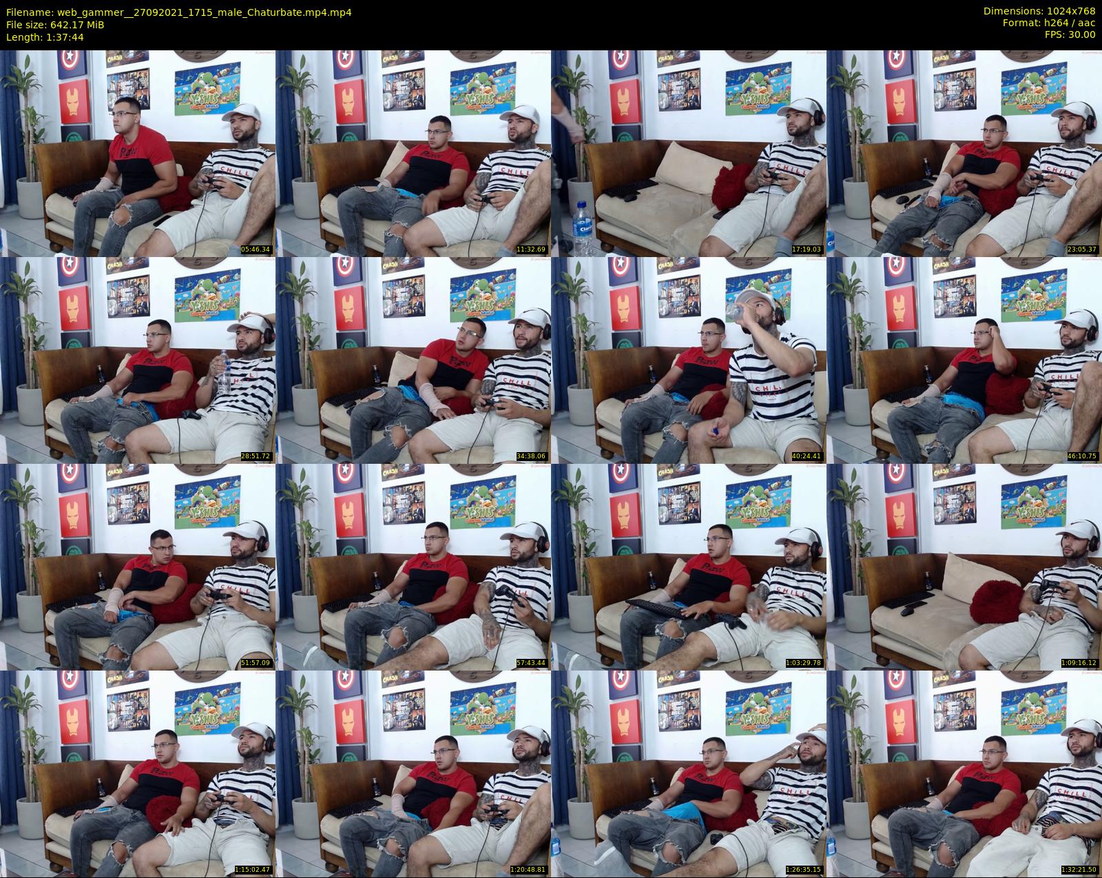 web_gammer_ — 98 minute Chaturbate male cam show recording, 720p, Sep 27, 2021