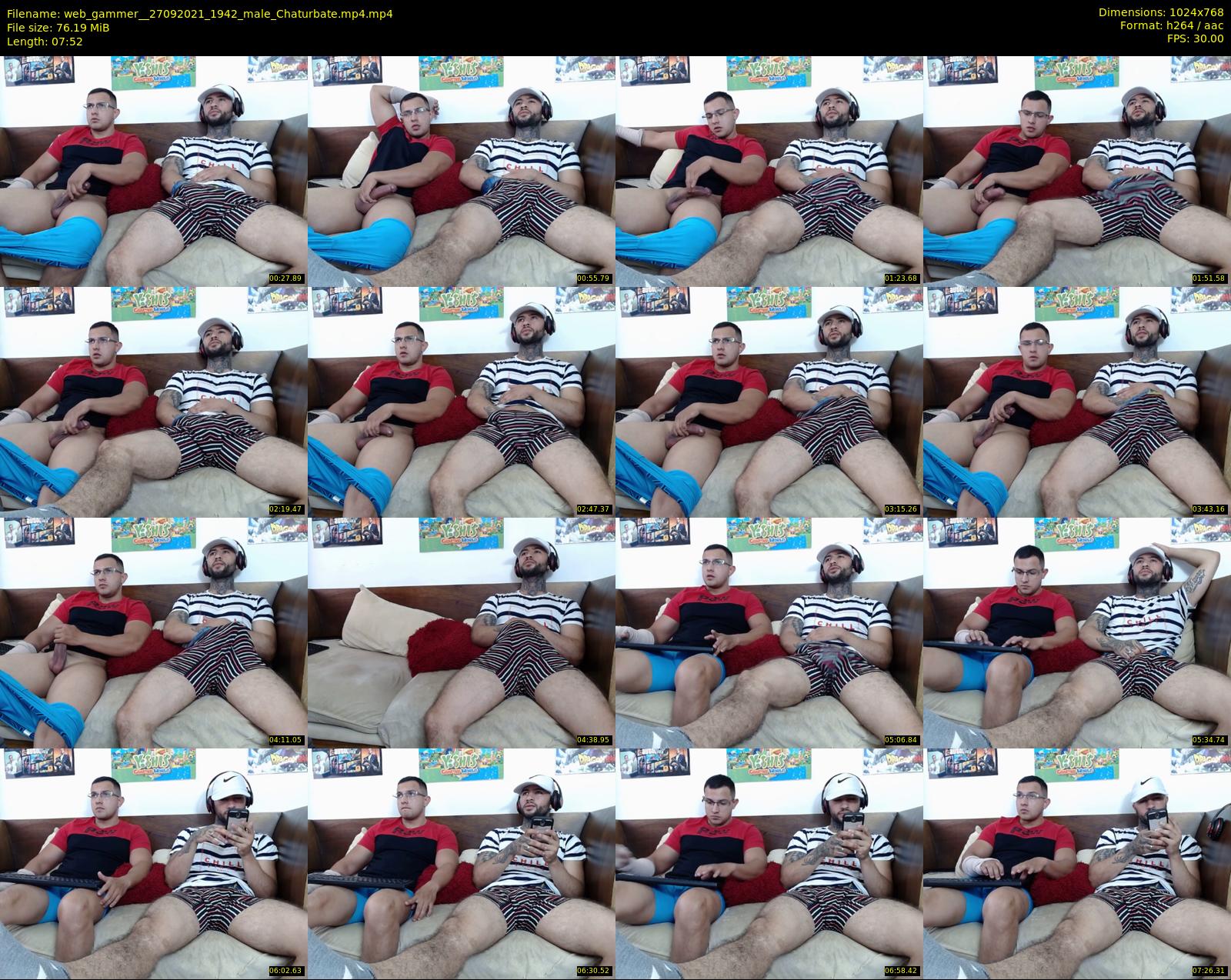 web_gammer_ — 8 minute Chaturbate male cam show recording, 720p, Sep 27, 2021
