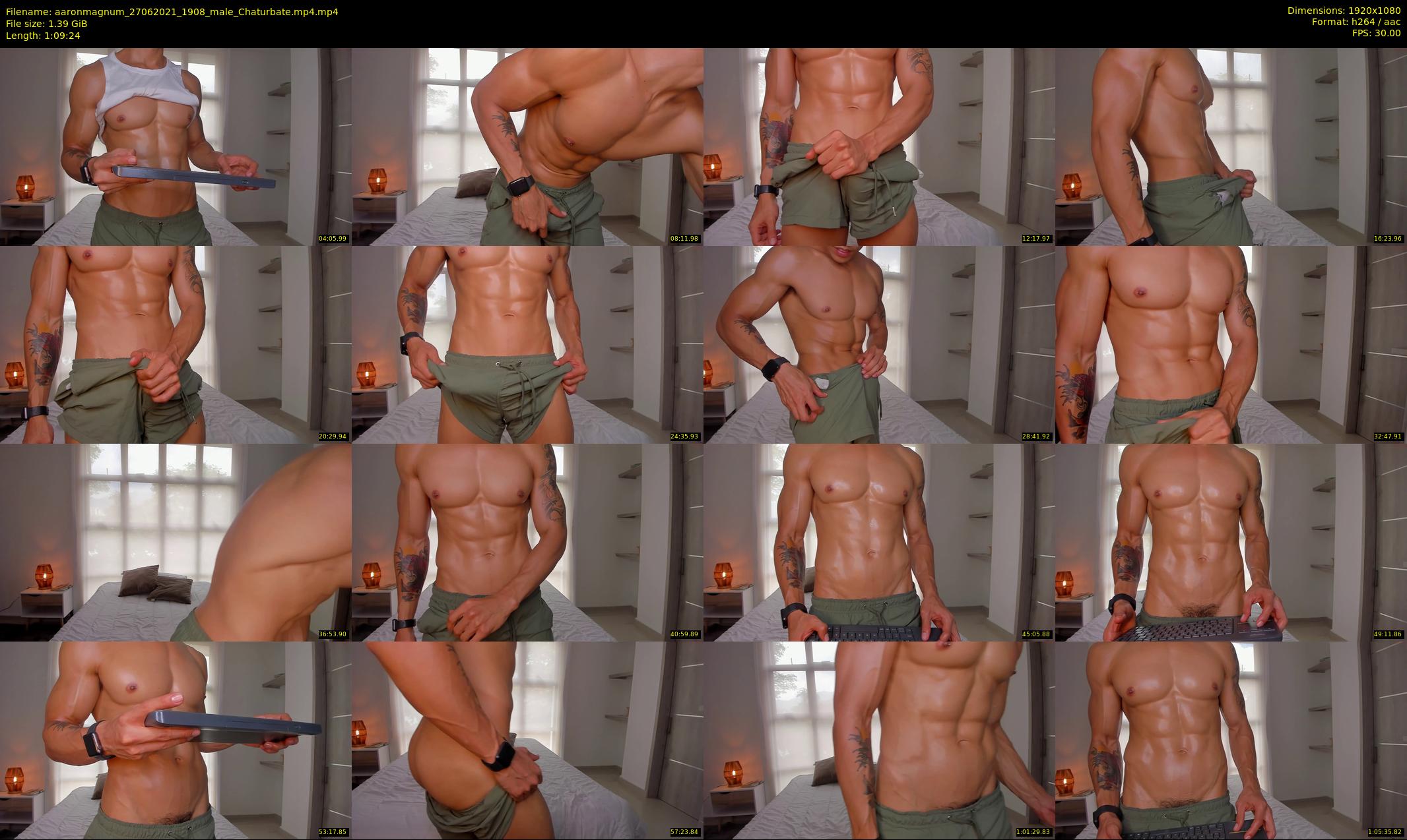 aaronmagnum — 70 minute Chaturbate male cam show recording, 1080p, Jun 27, 2021