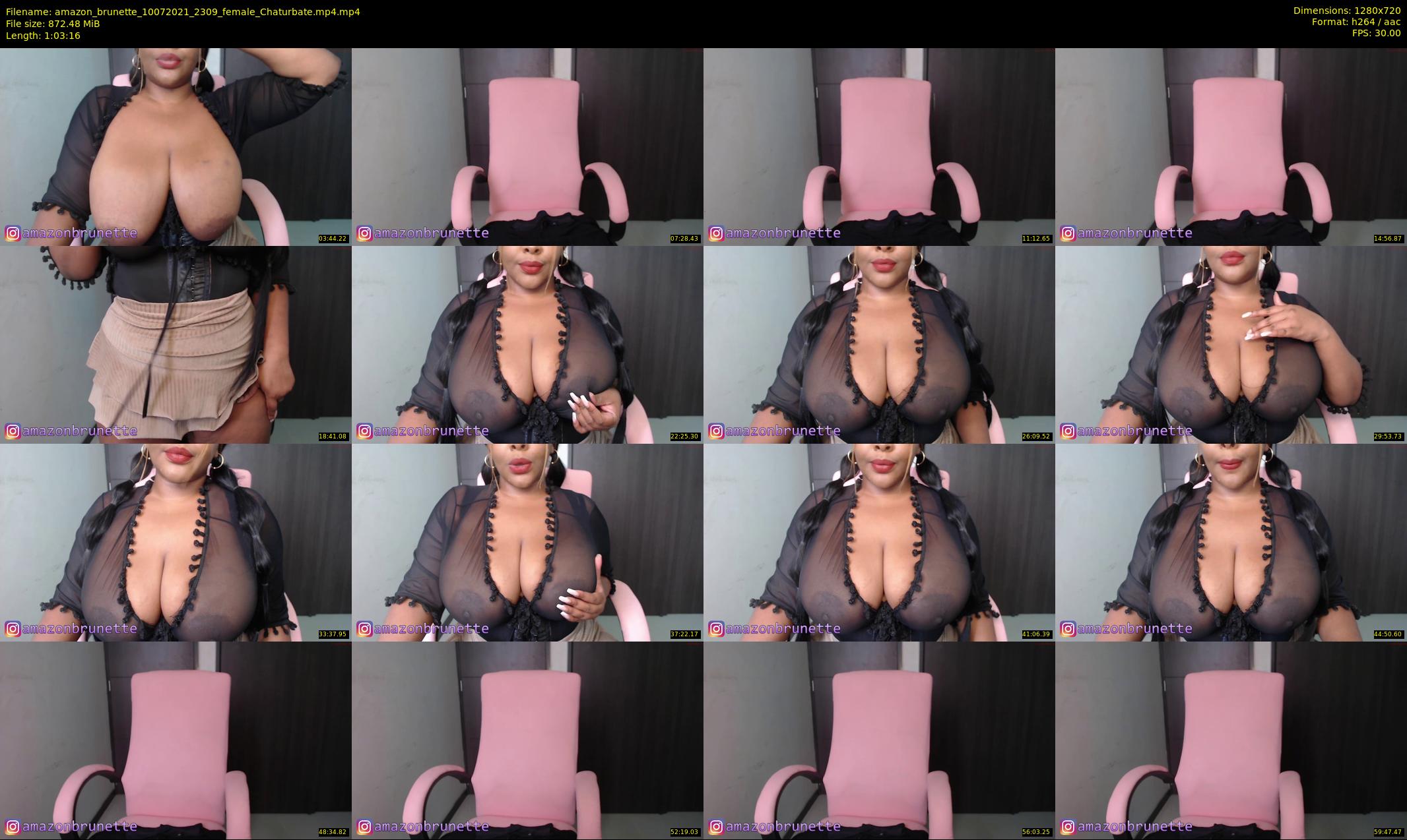 amazon_brunette — 64 minute Chaturbate female cam show recording, 720p, Jul 10, 2021