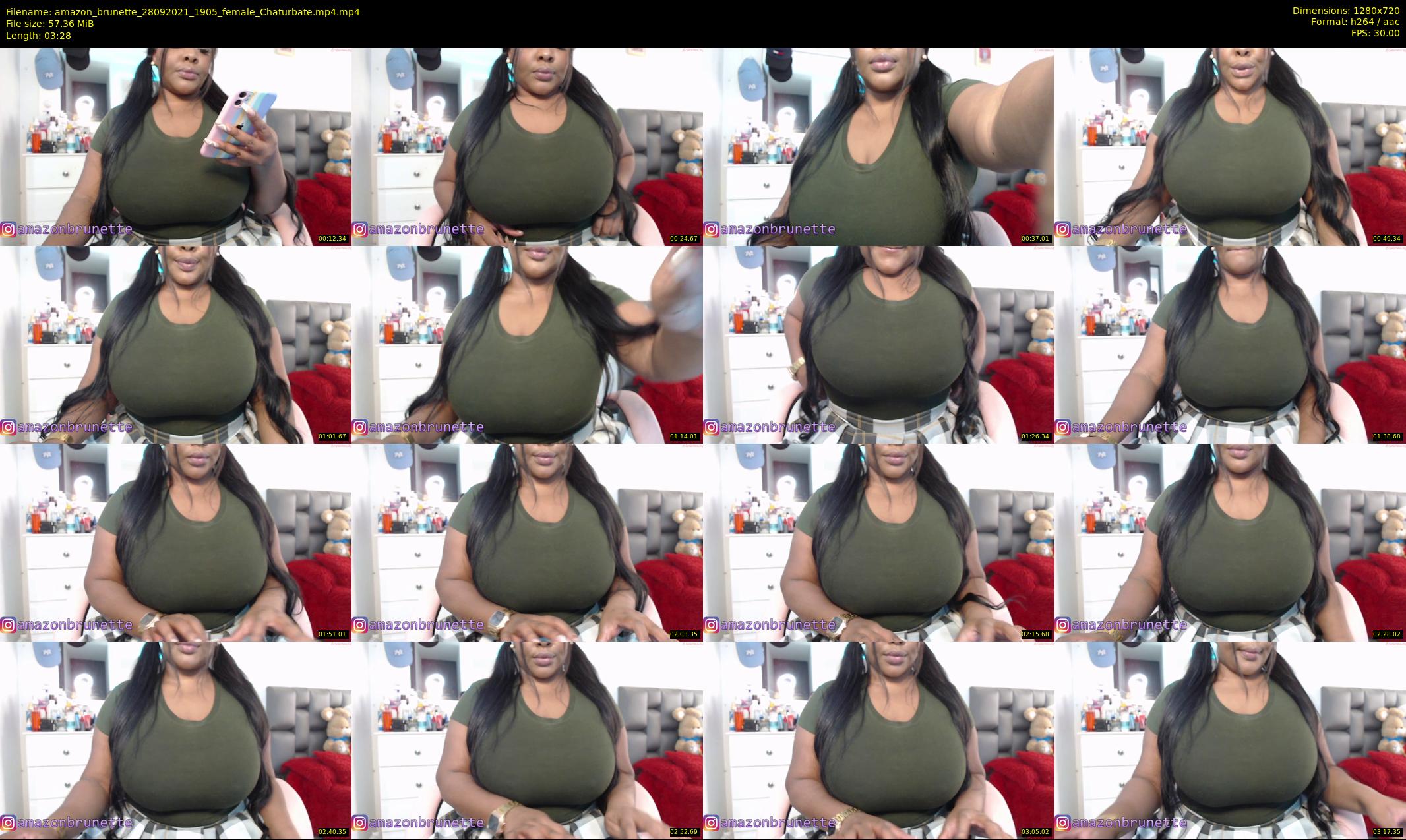 amazon_brunette — 4 minute Chaturbate female cam show recording, 720p, Sep 28, 2021