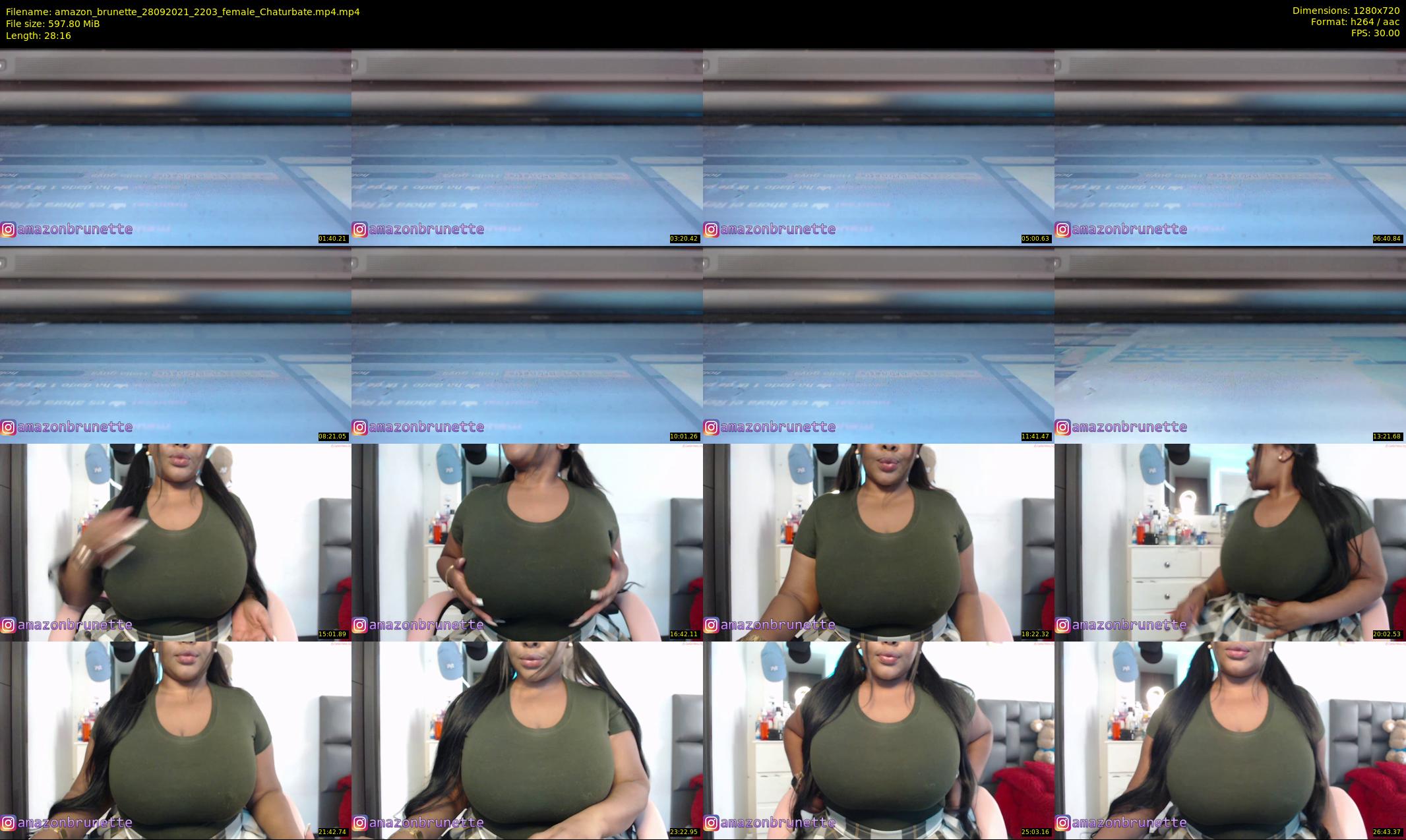 amazon_brunette — 29 minute Chaturbate female cam show recording, 720p, Sep 28, 2021