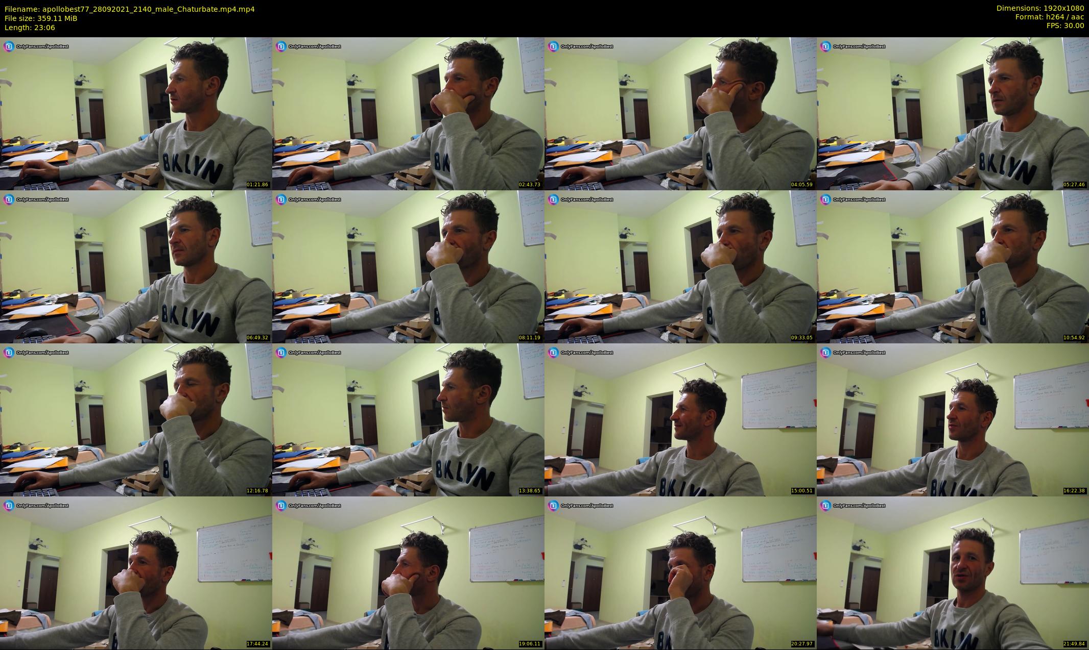 apollobest77 — 24 minute Chaturbate male cam show recording, 1080p, Sep 28, 2021