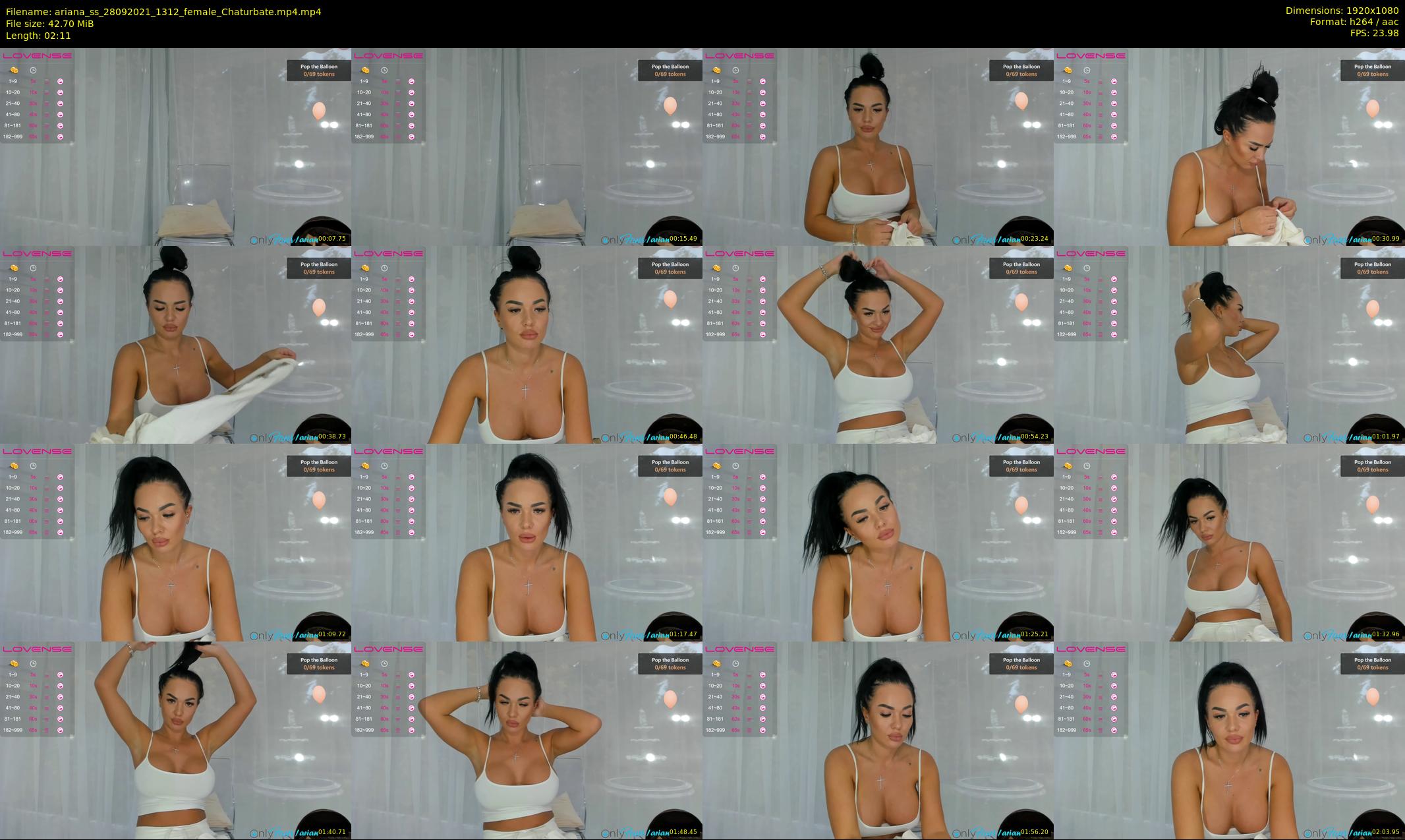 ariana_ss — 3 minute Chaturbate female cam show recording, 1080p, Sep 28, 2021