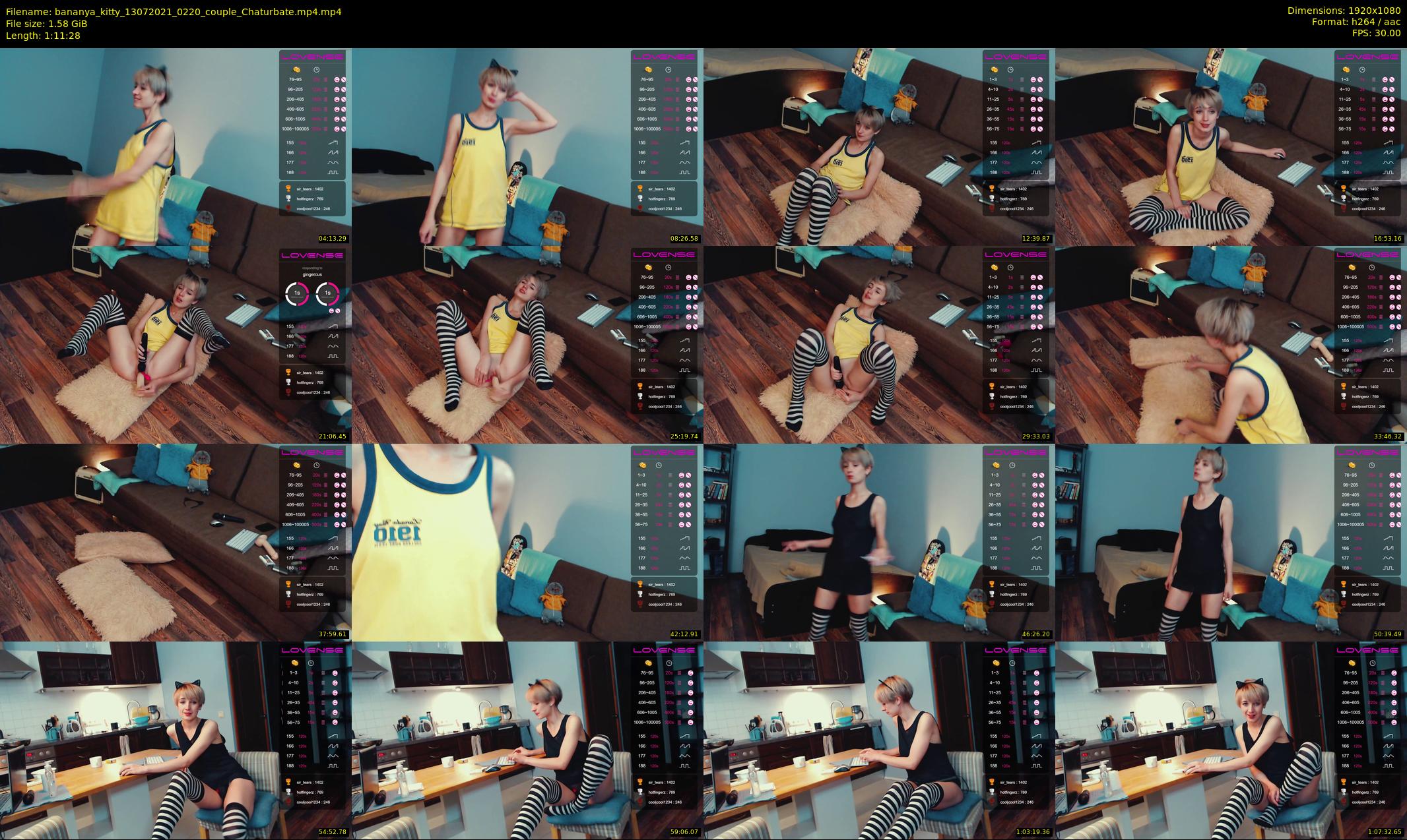 bananya_kitty — 72 minute Chaturbate couple cam show recording, 1080p, Jul 13, 2021