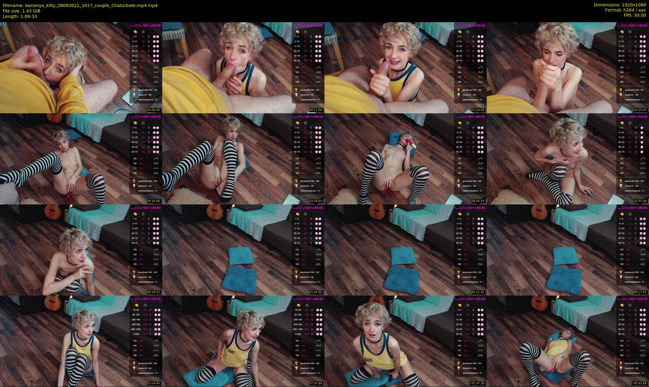 bananya_kitty — 70 minute Chaturbate couple cam show recording, 1080p, Sep 28, 2021