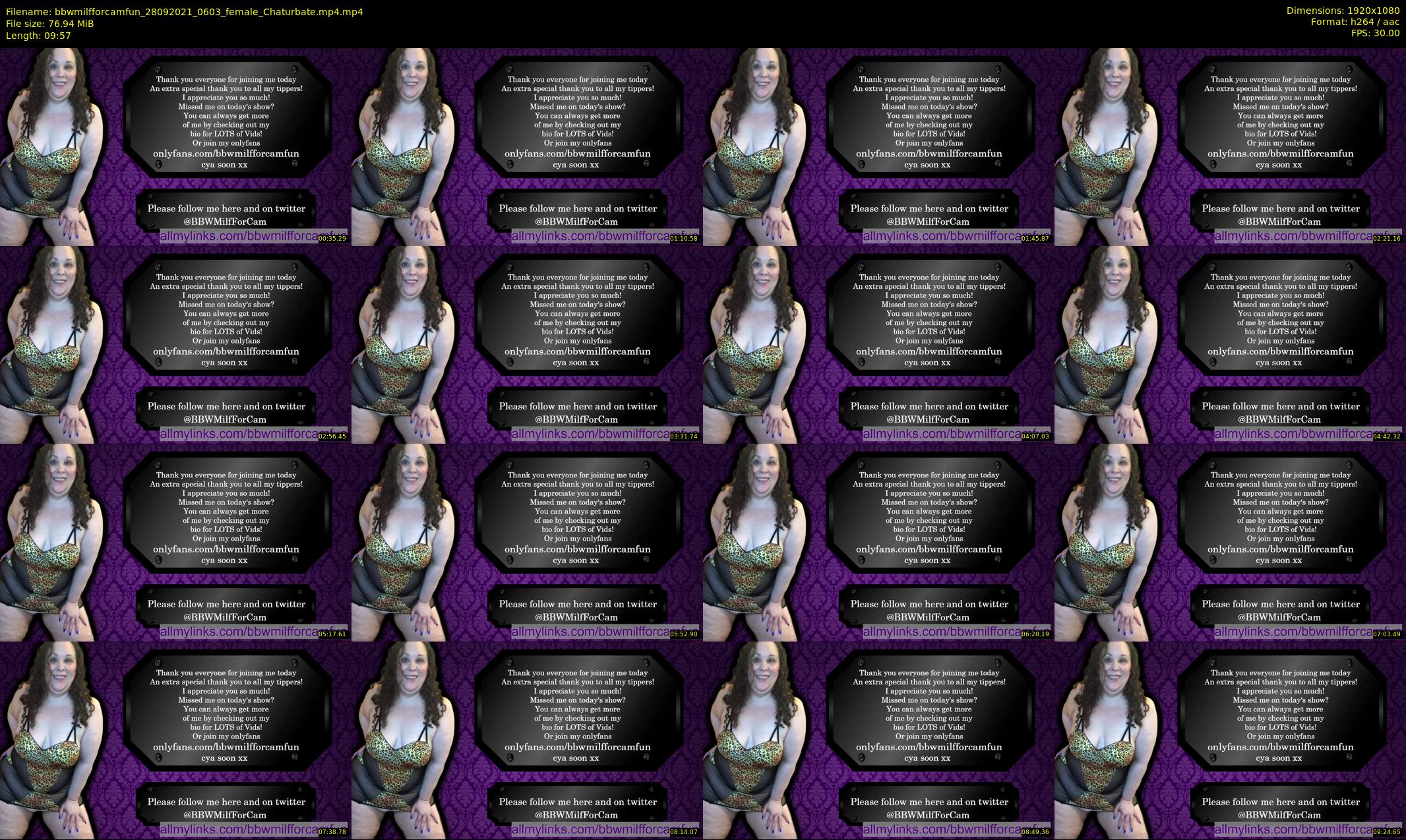 bbwmilfforcamfun — 10 minute Chaturbate female cam show recording, 1080p, Sep 28, 2021