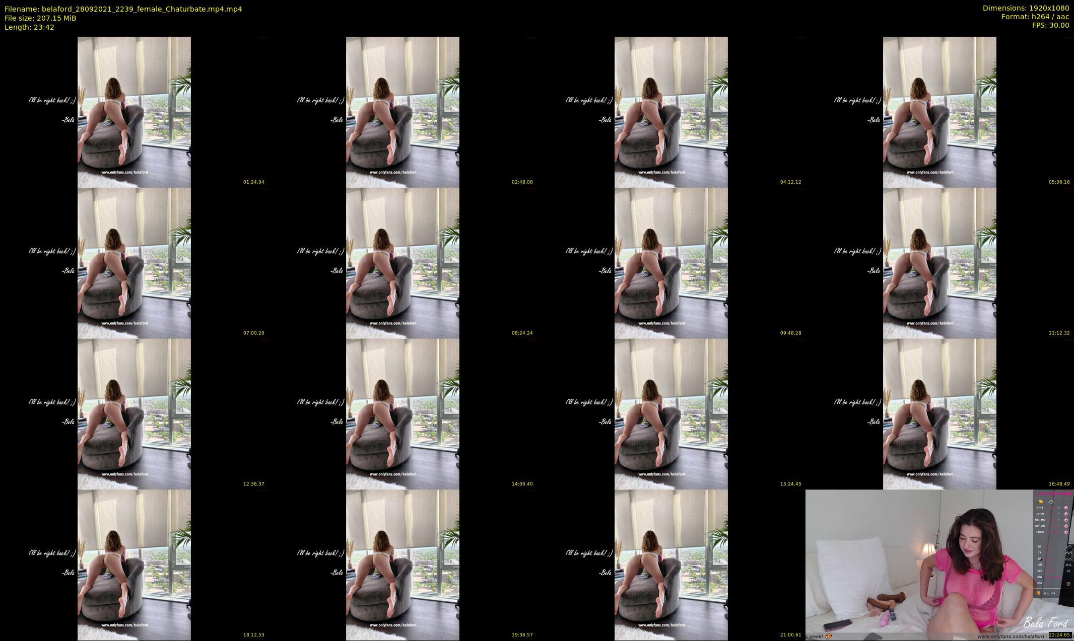belaford — 24 minute Chaturbate female cam show recording, 1080p, Sep 28, 2021
