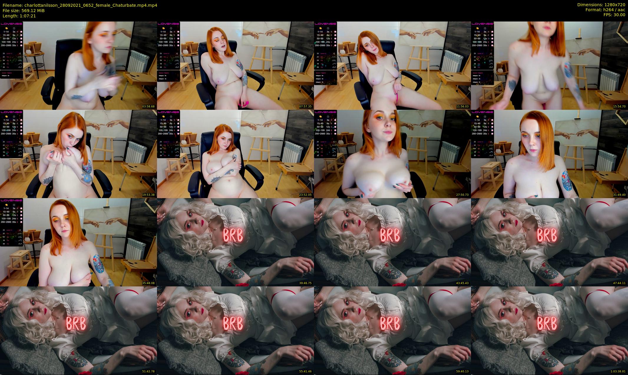charlottanilsson — 68 minute Chaturbate female cam show recording, 720p, Sep 28, 2021