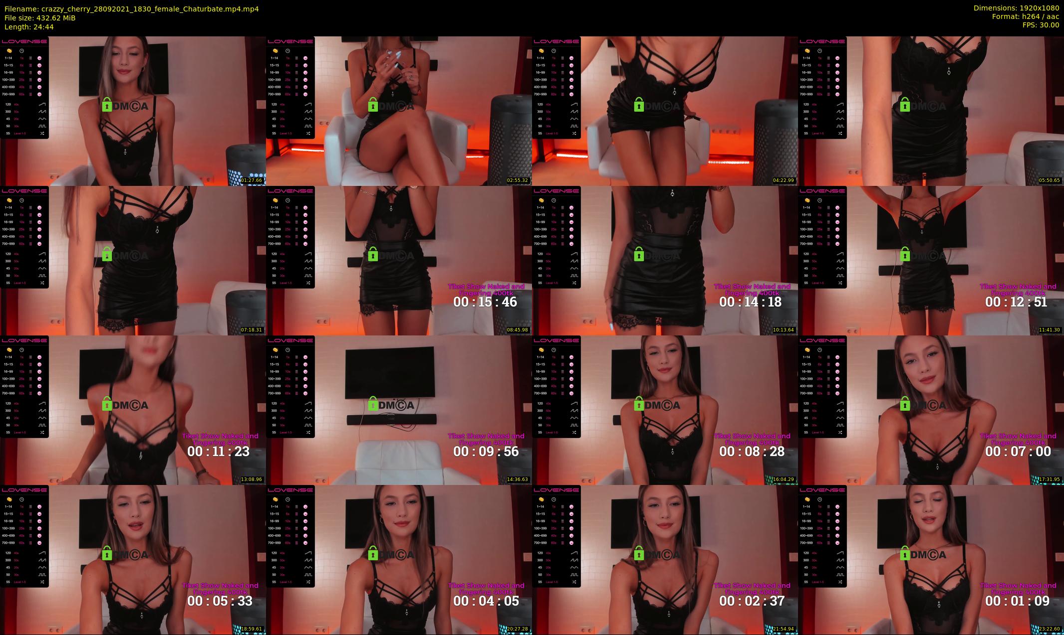 crazzy_cherry — 25 minute Chaturbate female cam show recording, 1080p, Sep 28, 2021