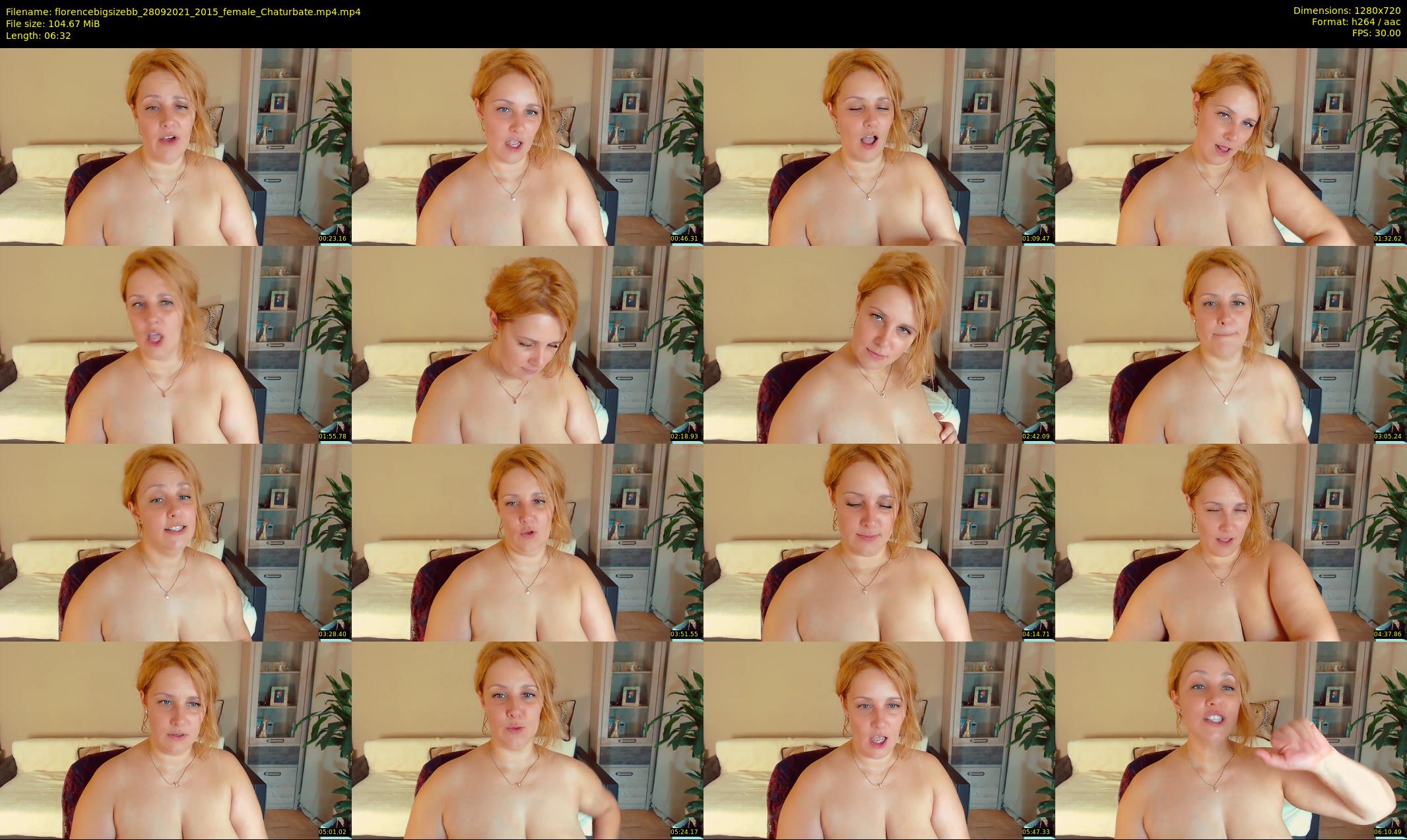 florencebigsizebb — 7 minute Chaturbate female cam show recording, 720p, Sep 28, 2021