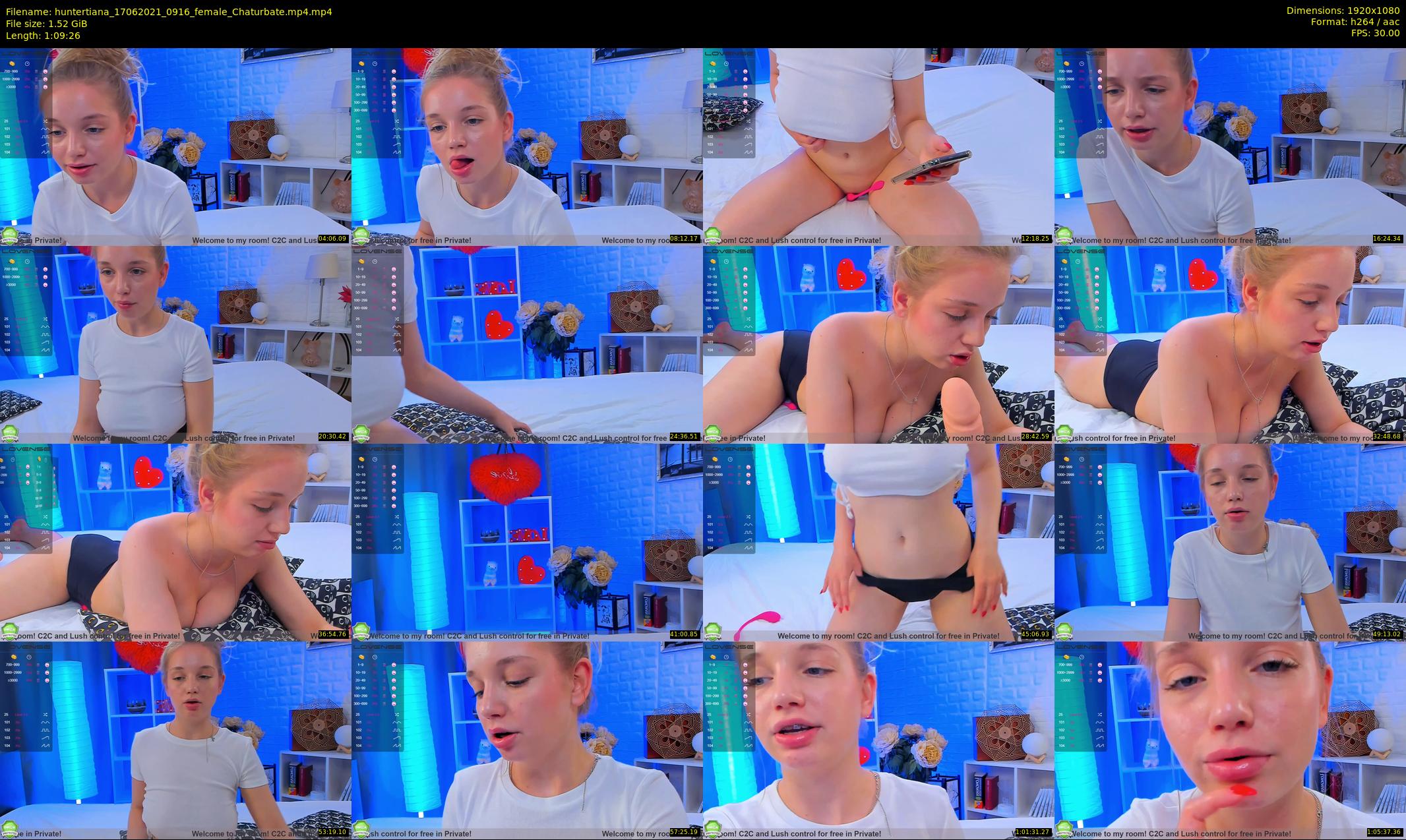 huntertiana — 70 minute Chaturbate female cam show recording, 1080p, Jun 17, 2021