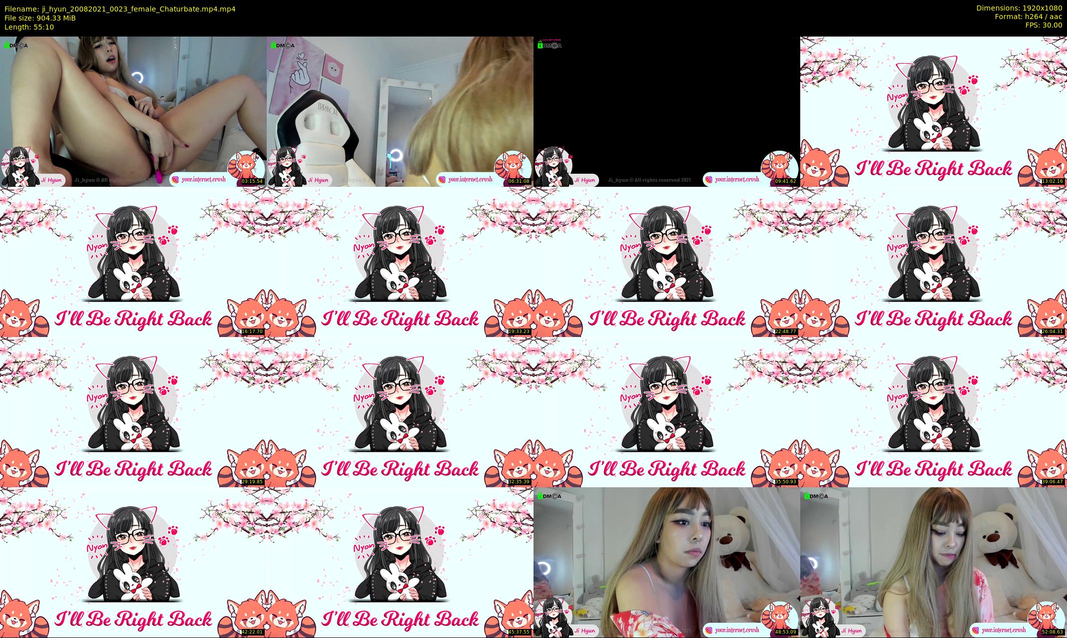 ji_hyun — 56 minute Chaturbate female cam show recording, 1080p, Aug 20, 2021