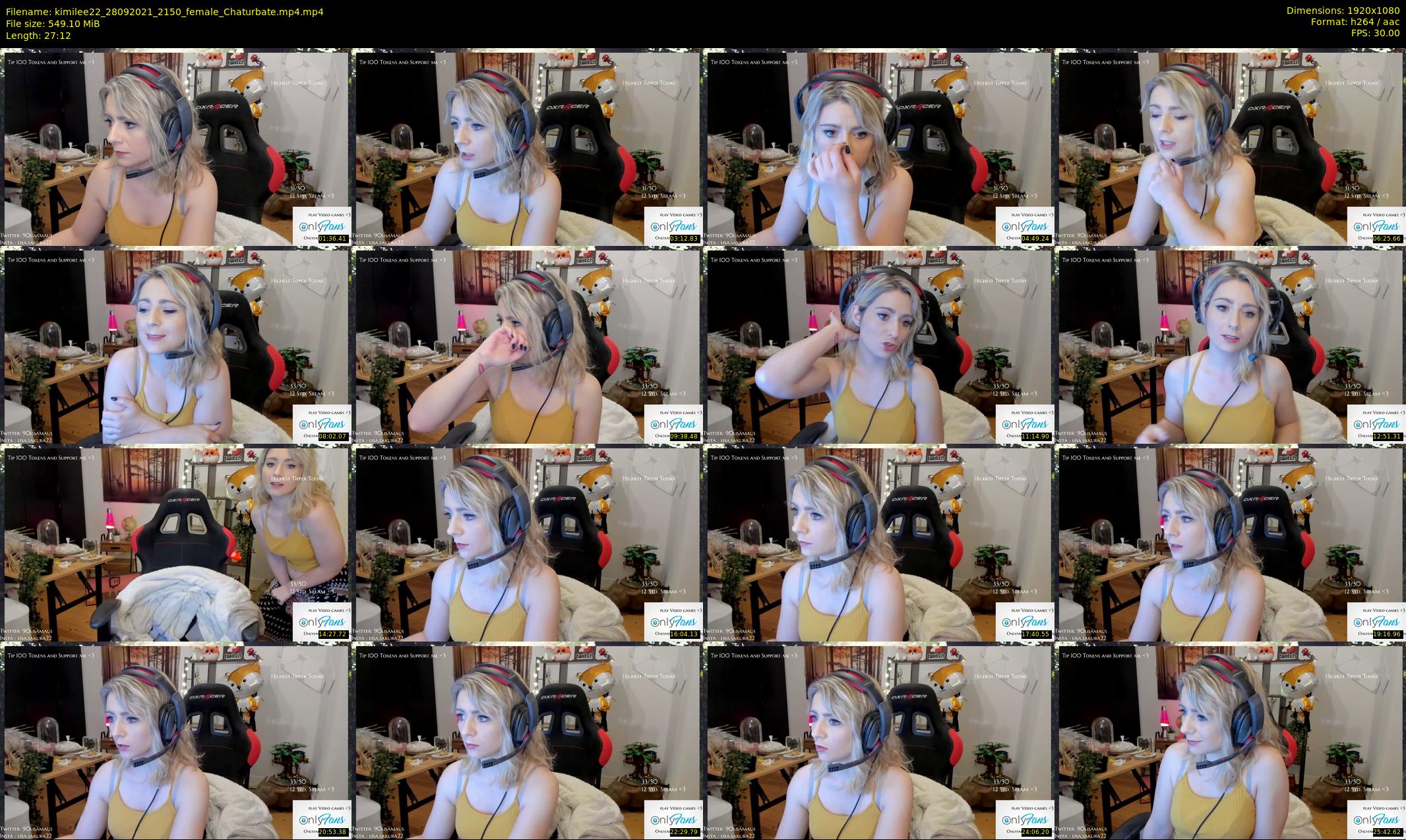 kimilee22 — 28 minute Chaturbate female cam show recording, 1080p, Sep 28, 2021