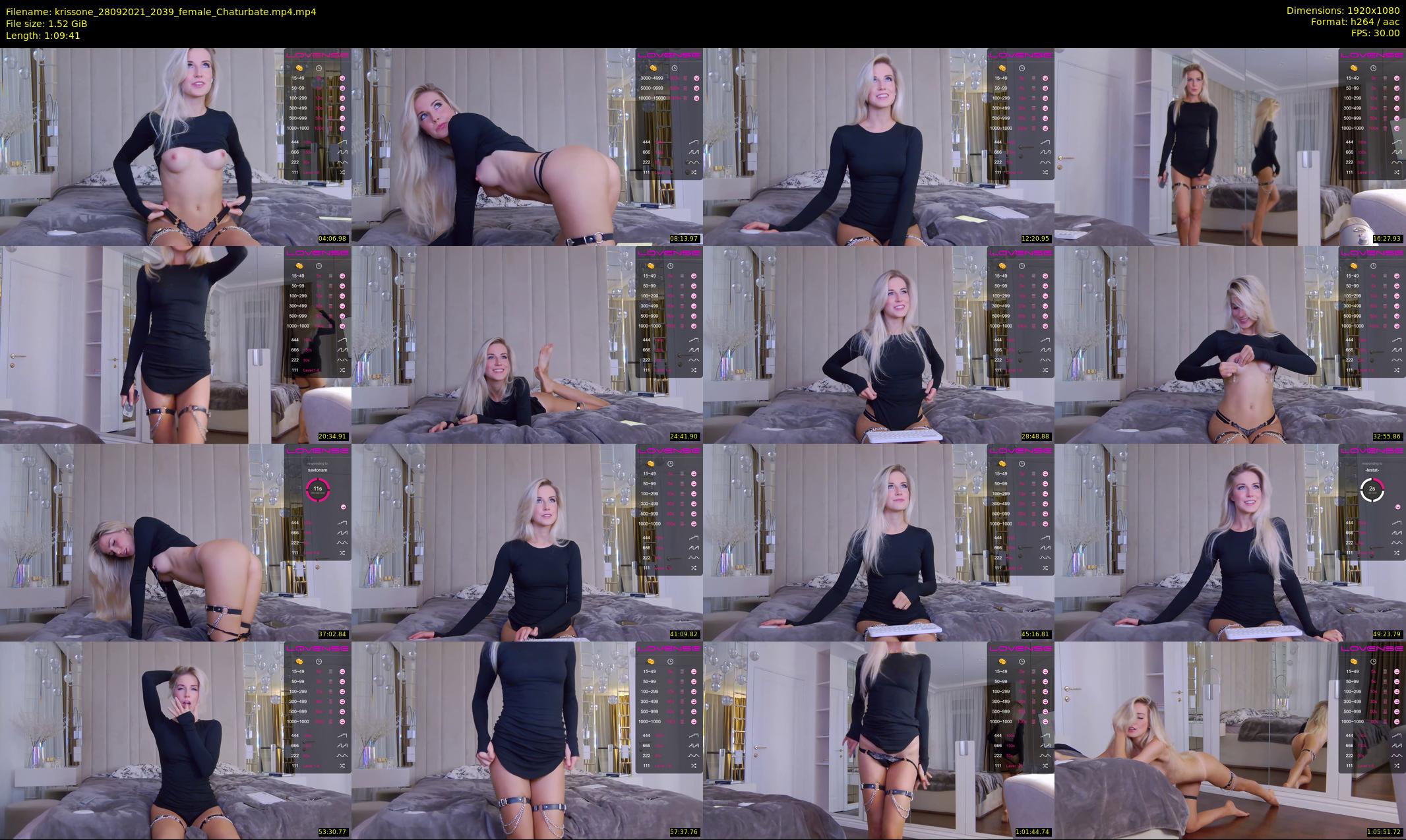 krissone — 70 minute Chaturbate female cam show recording, 1080p, Sep 28, 2021