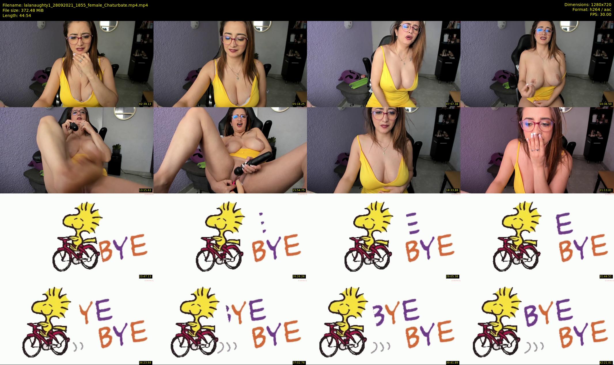 lalanaughty1 — 45 minute Chaturbate female cam show recording, 720p, Sep 28, 2021