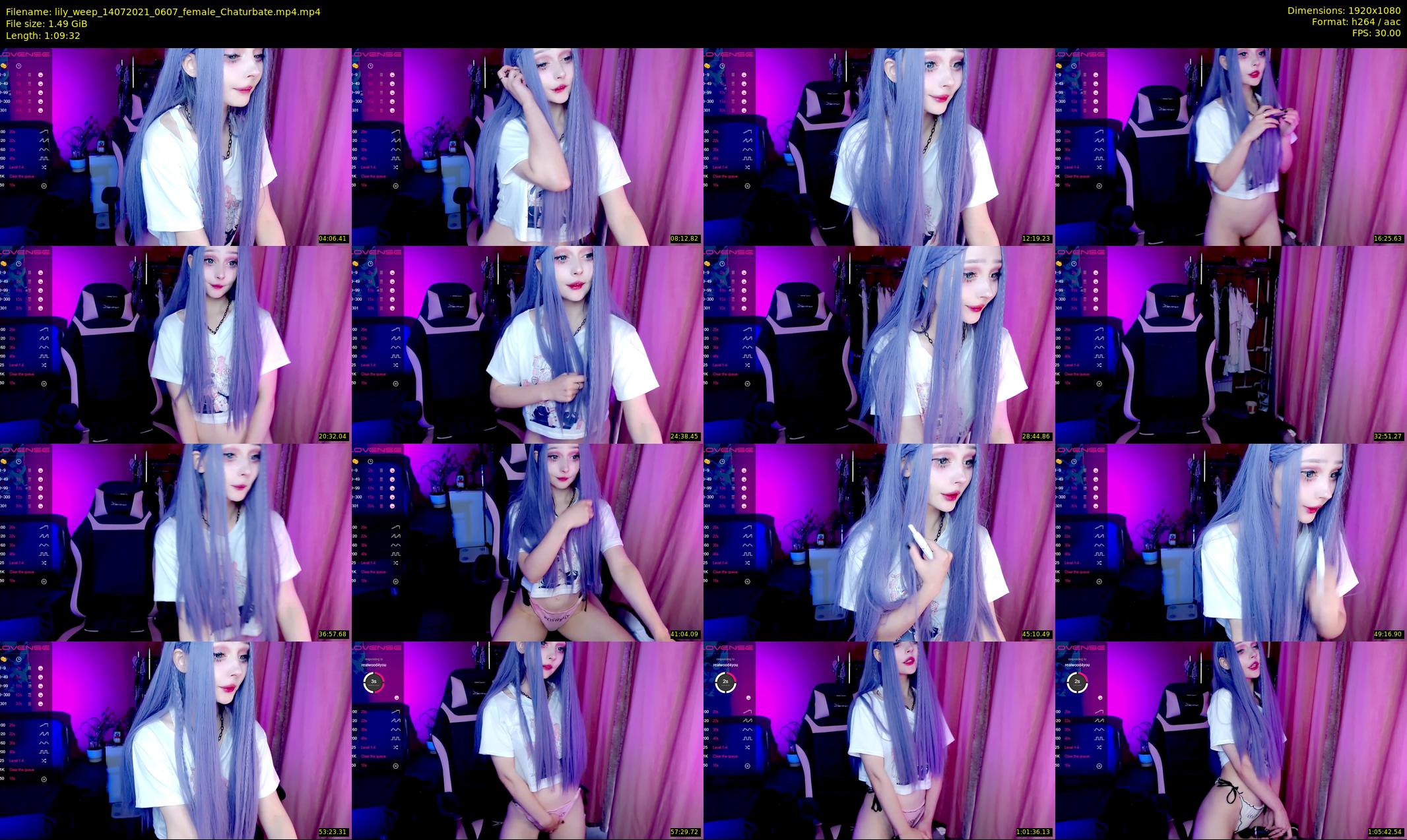 lily_weep — 70 minute Chaturbate female cam show recording, 1080p, Jul 14, 2021