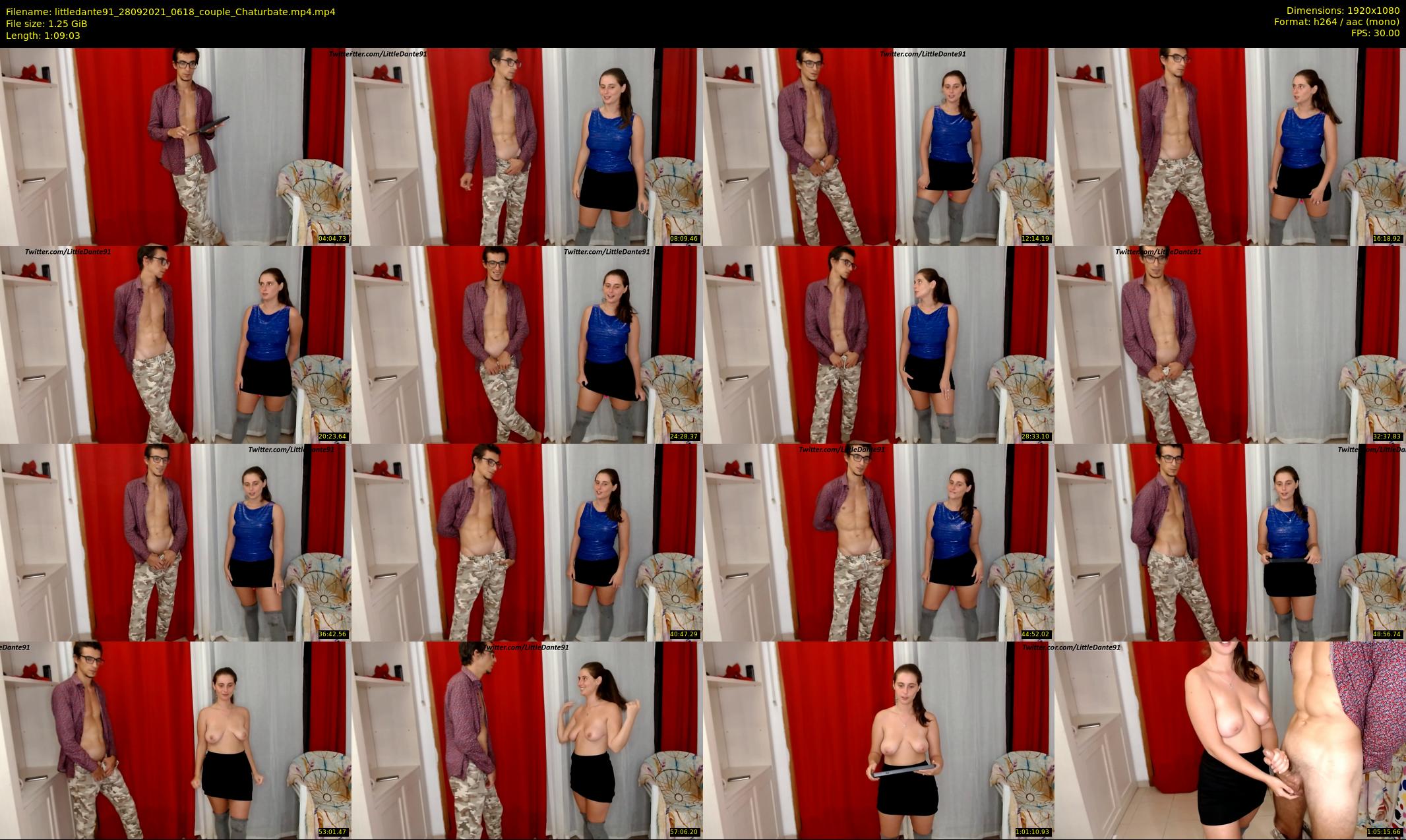 littledante91 — 70 minute Chaturbate couple cam show recording, 1080p, Sep 28, 2021