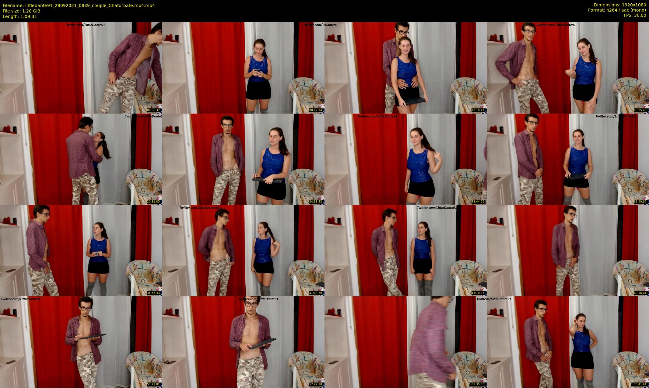 littledante91 — 70 minute Chaturbate couple cam show recording, 1080p, Sep 28, 2021