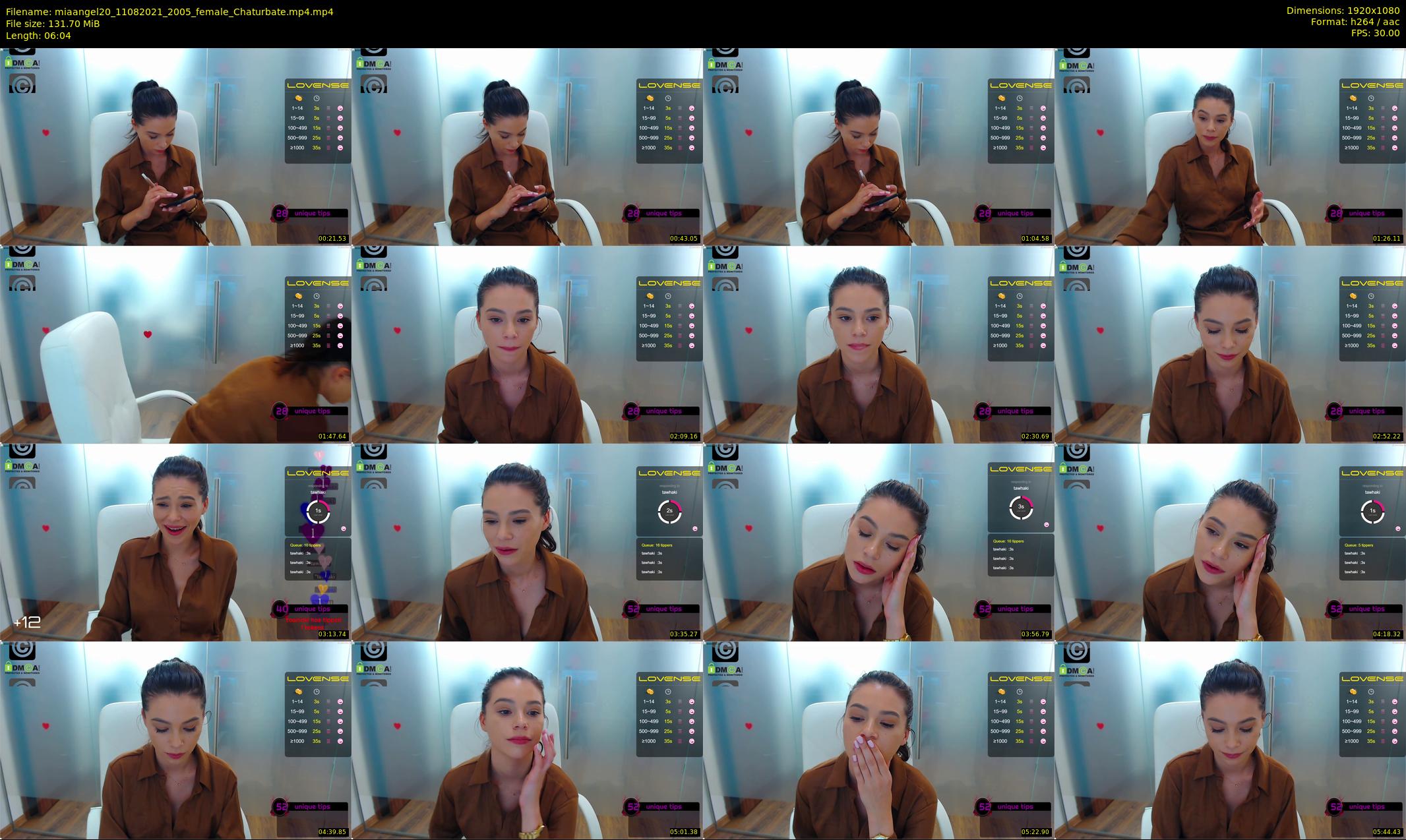 miaangel20 — 7 minute Chaturbate female cam show recording, 1080p, Aug 11, 2021