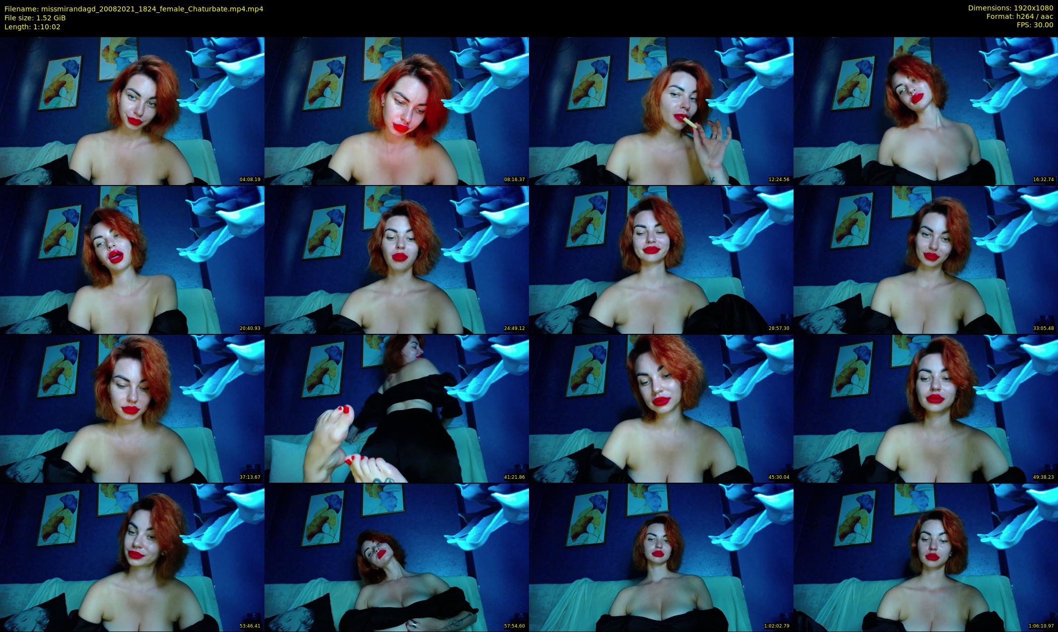 missmirandagd — 71 minute Chaturbate female cam show recording, 1080p, Aug 20, 2021