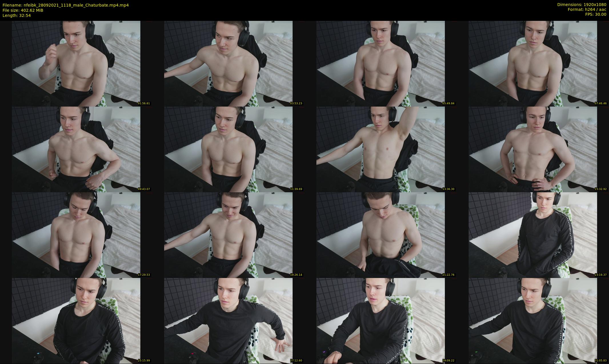 nfeibk — 33 minute Chaturbate male cam show recording, 1080p, Sep 28, 2021